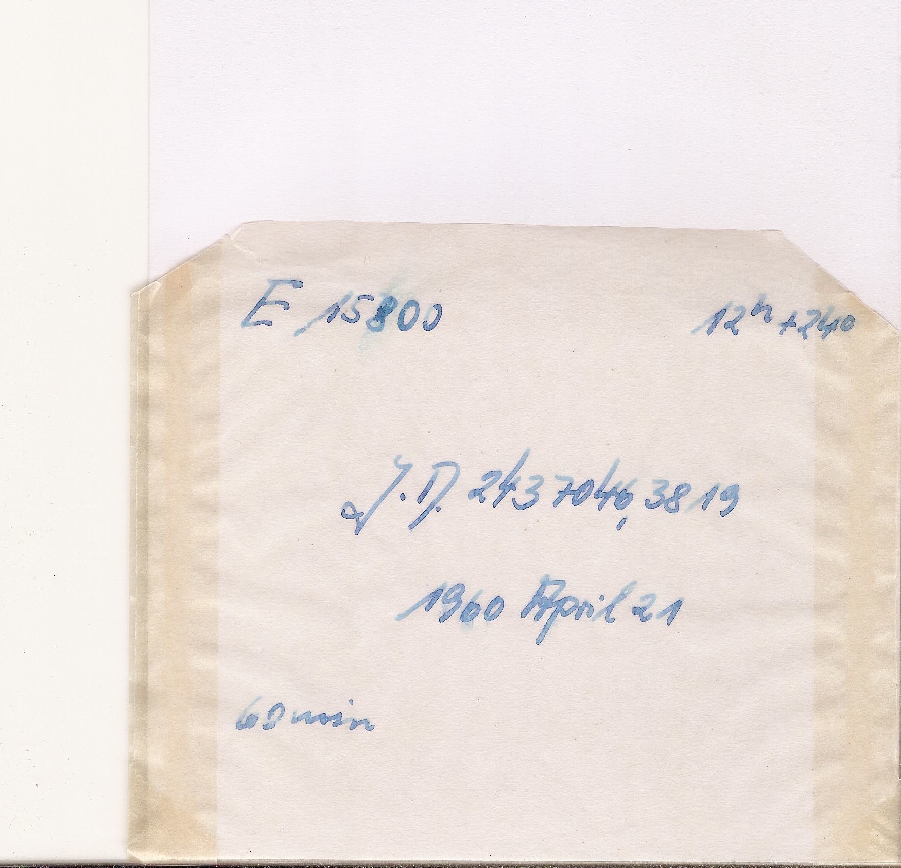 Plate envelope