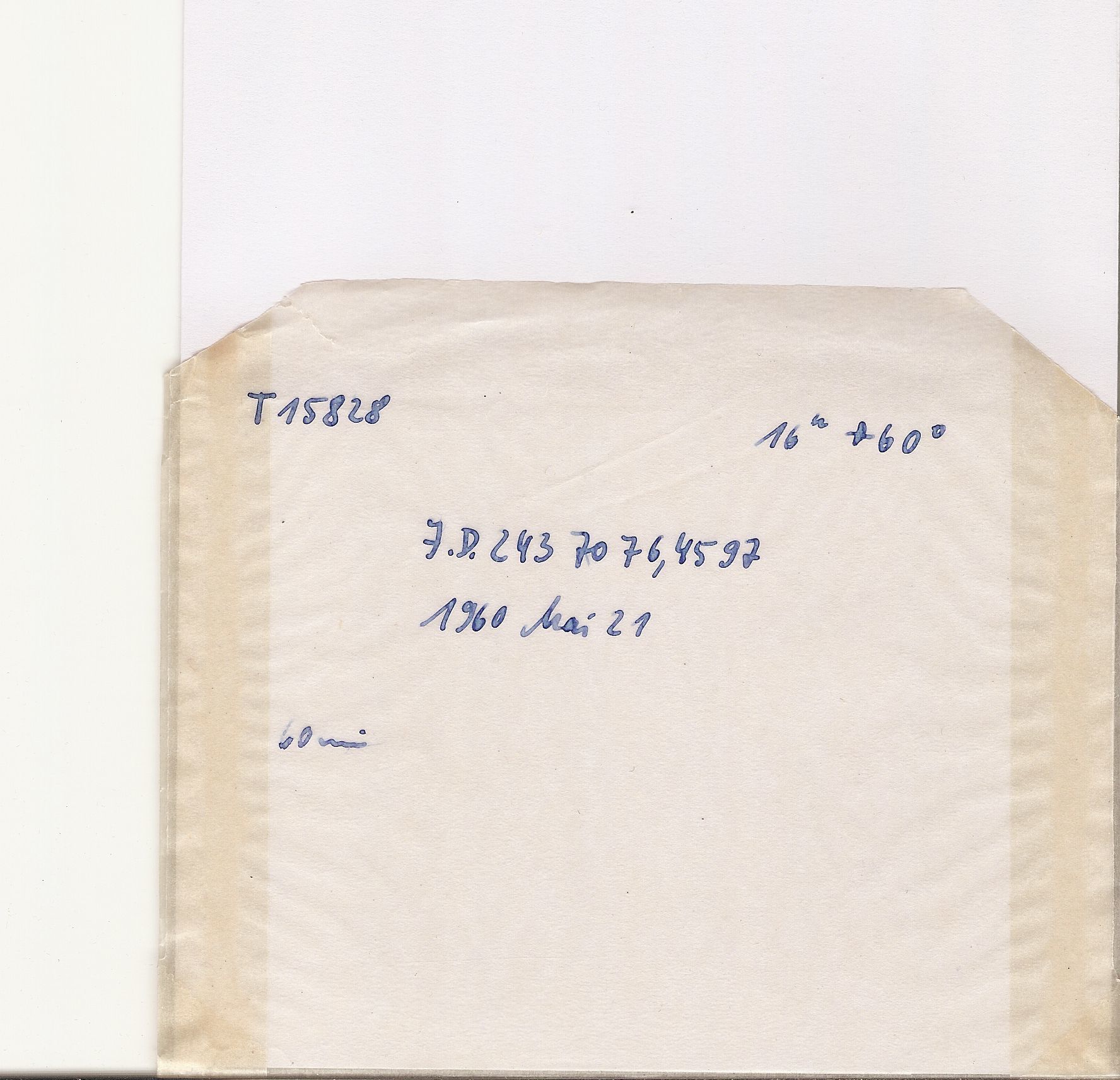 Plate envelope