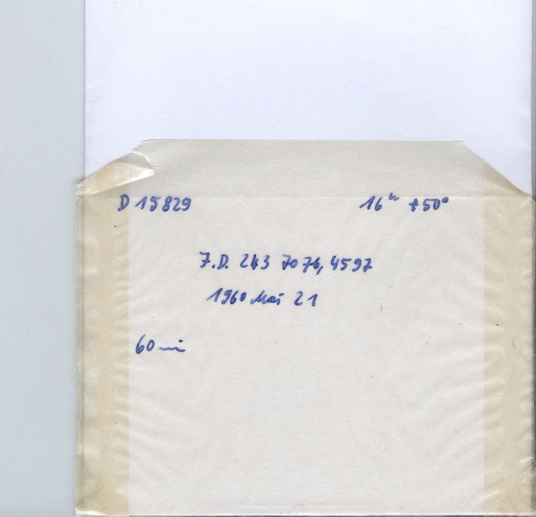 Plate envelope