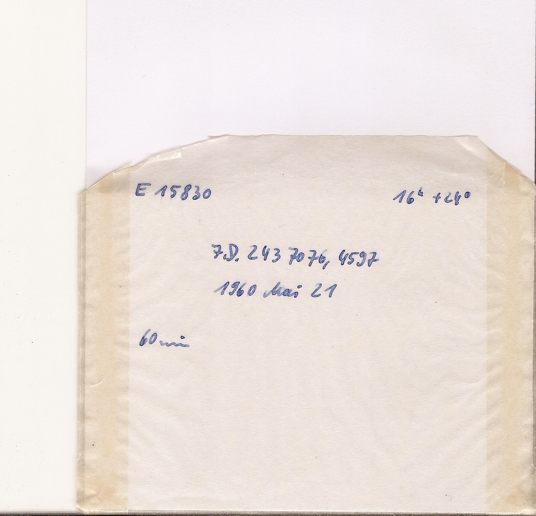 Plate envelope