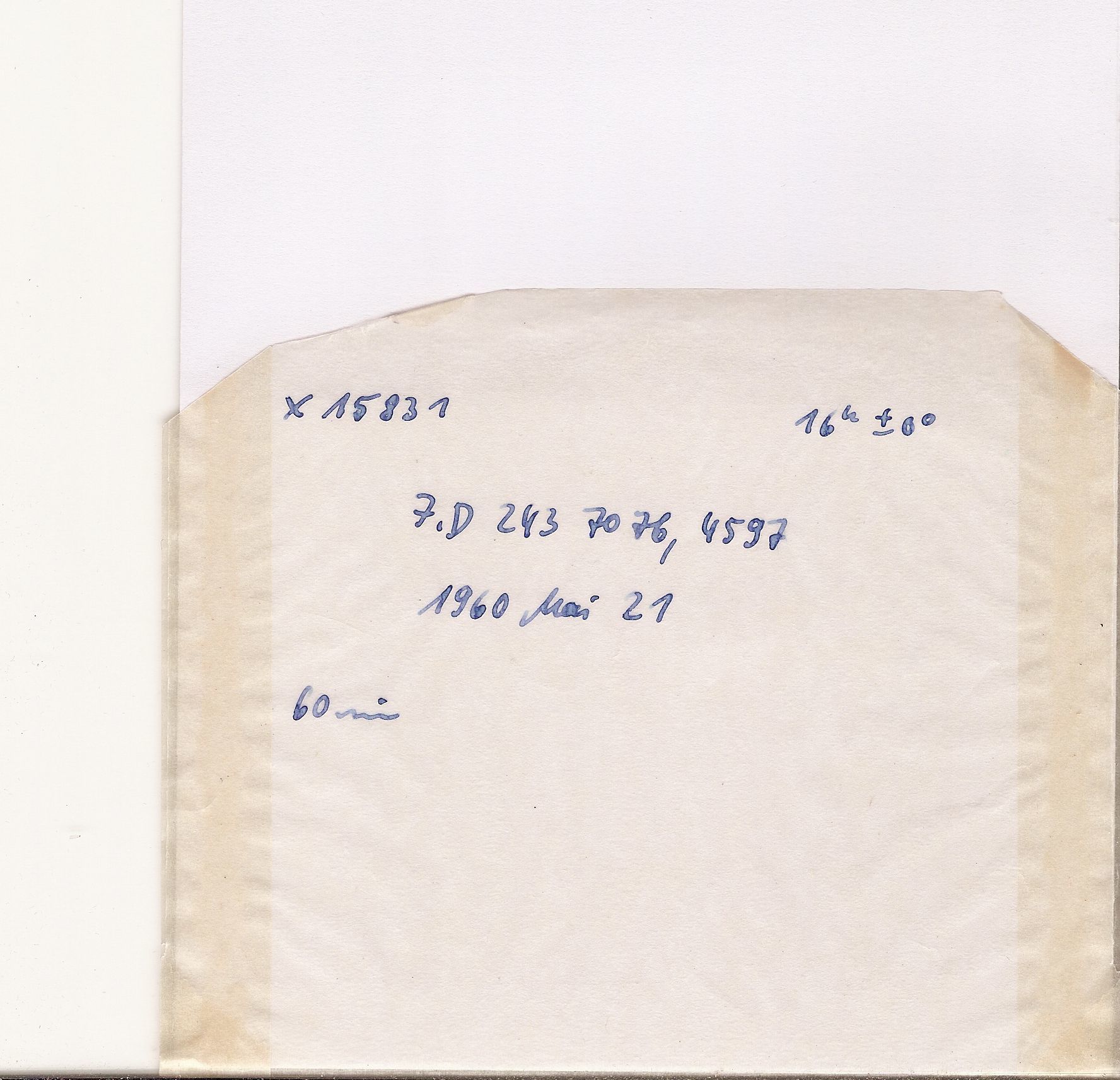 Plate envelope