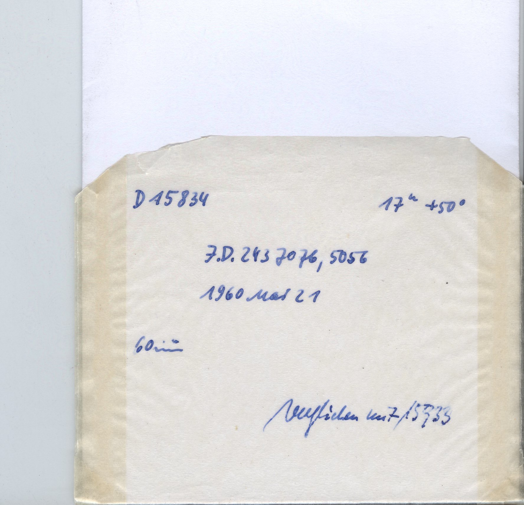 Plate envelope