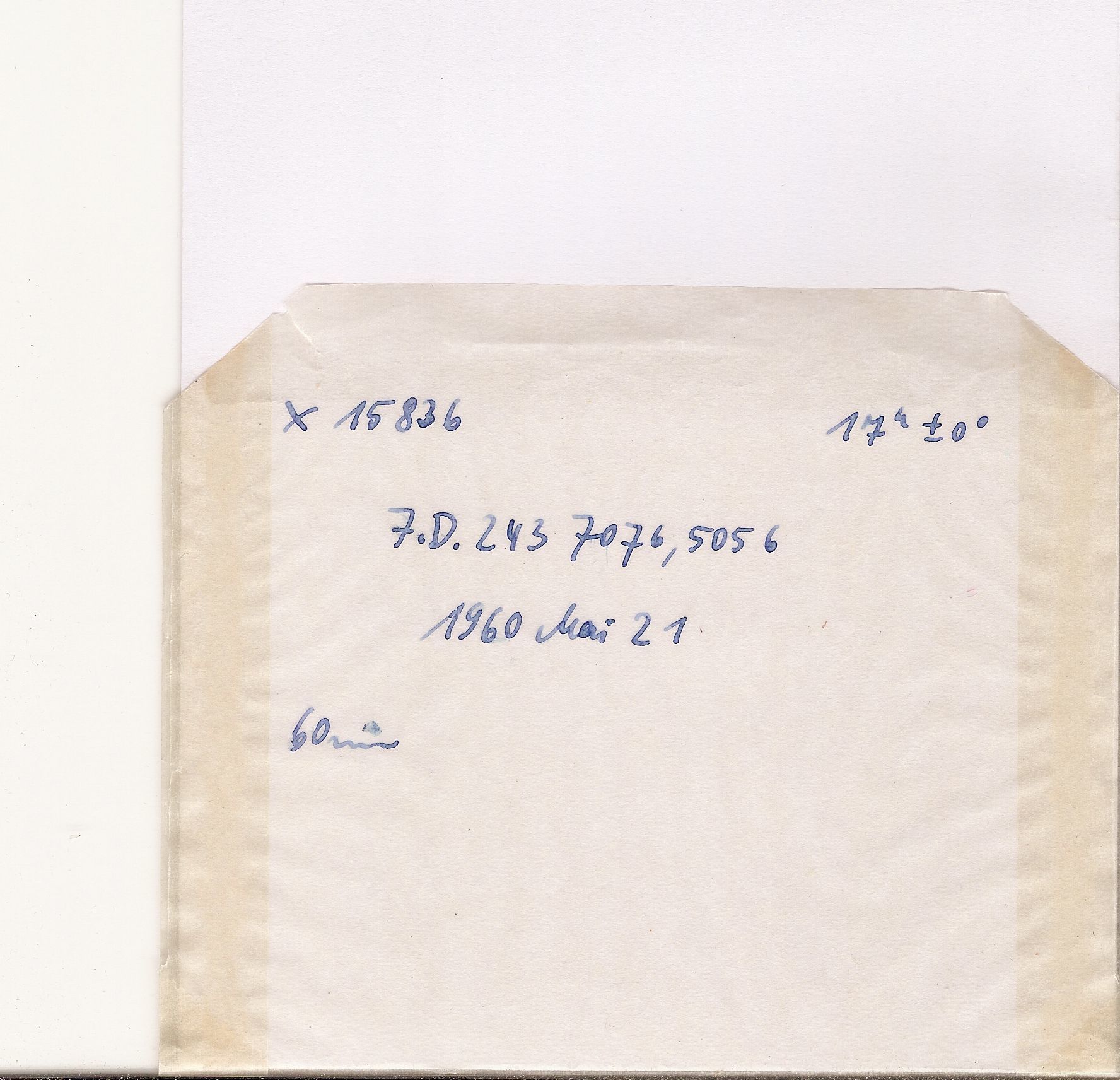 Plate envelope