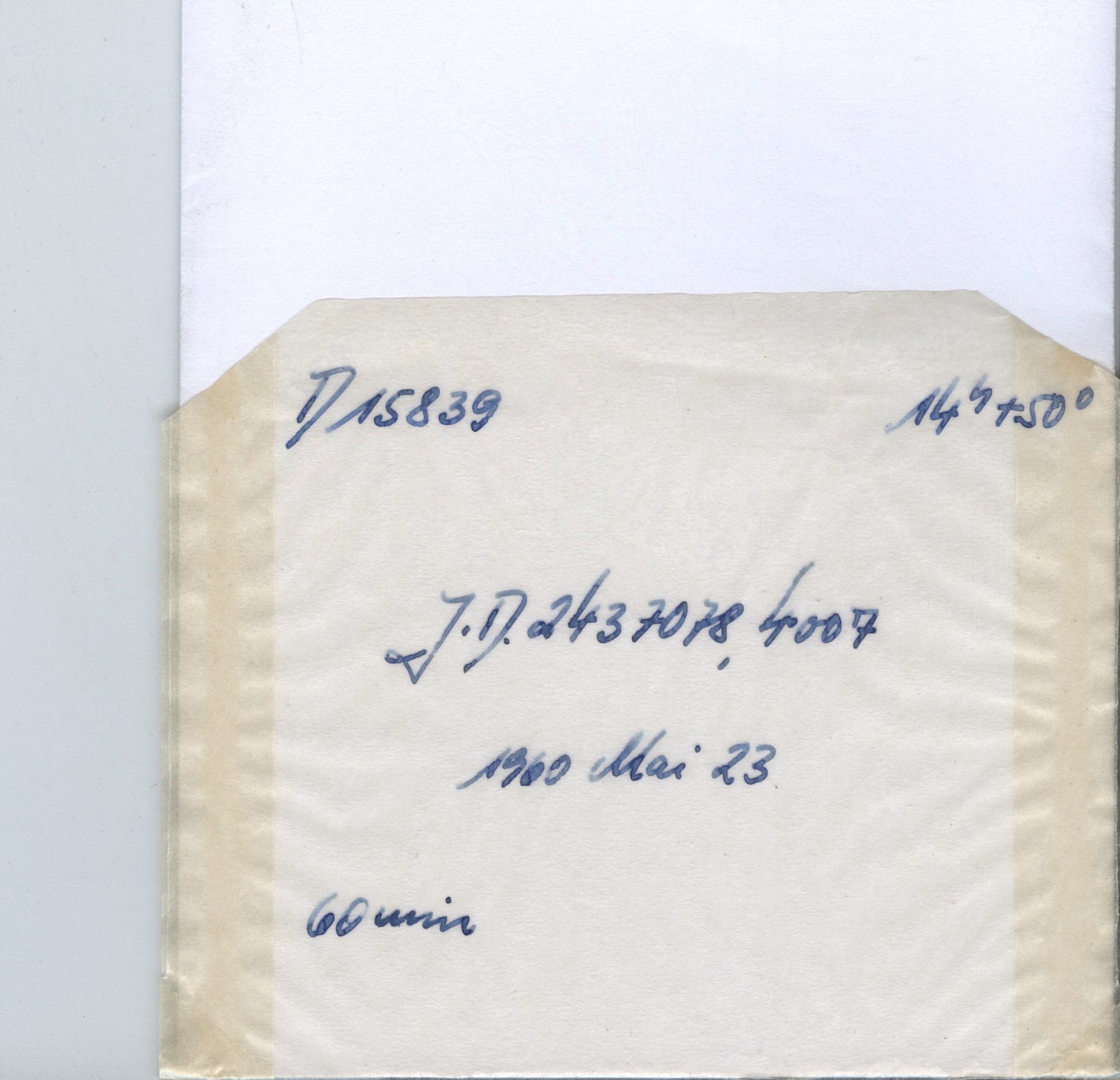 Plate envelope