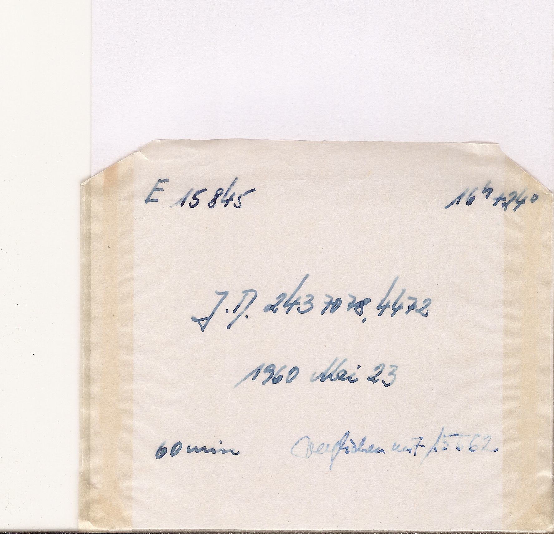 Plate envelope