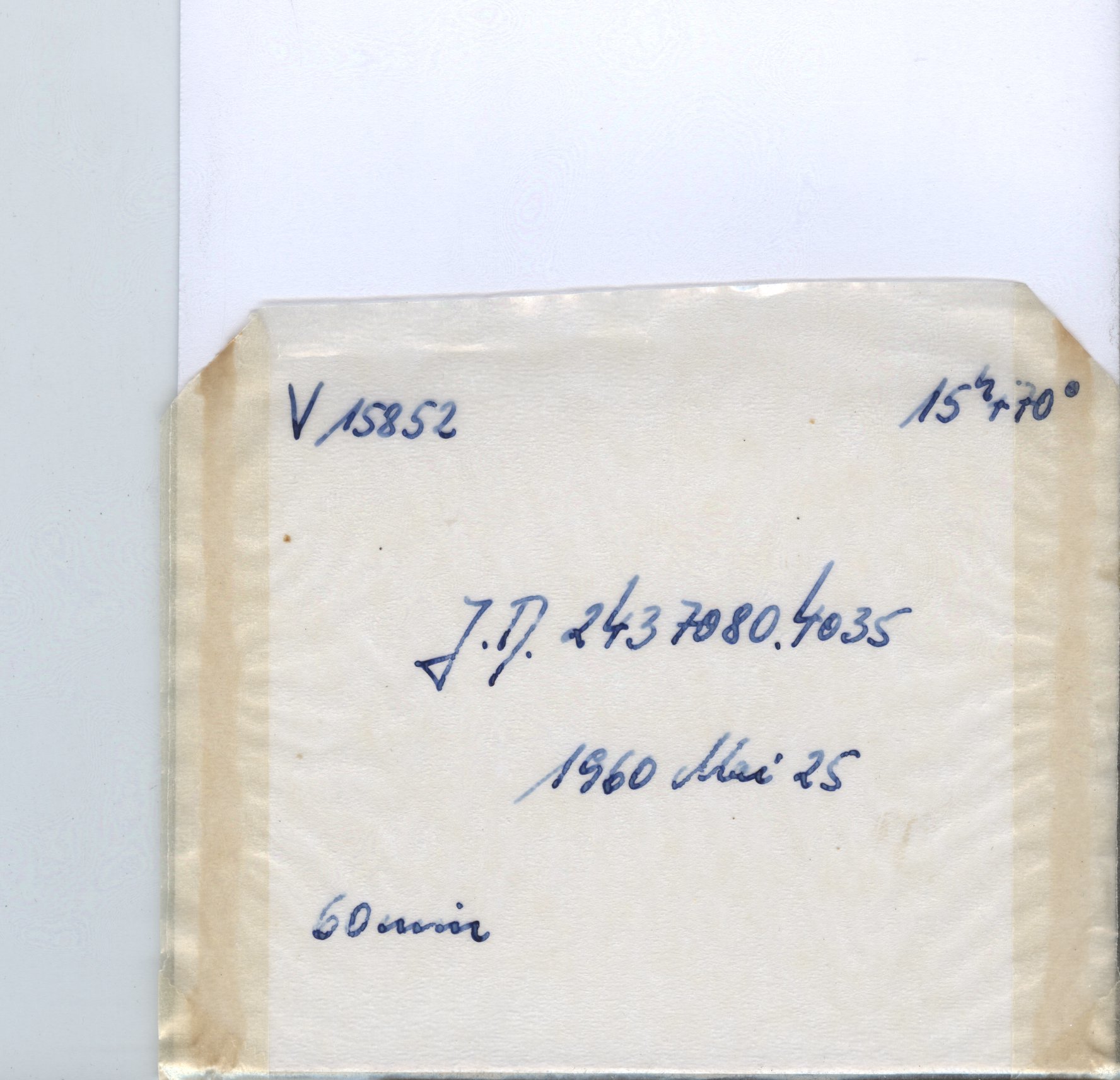 Plate envelope