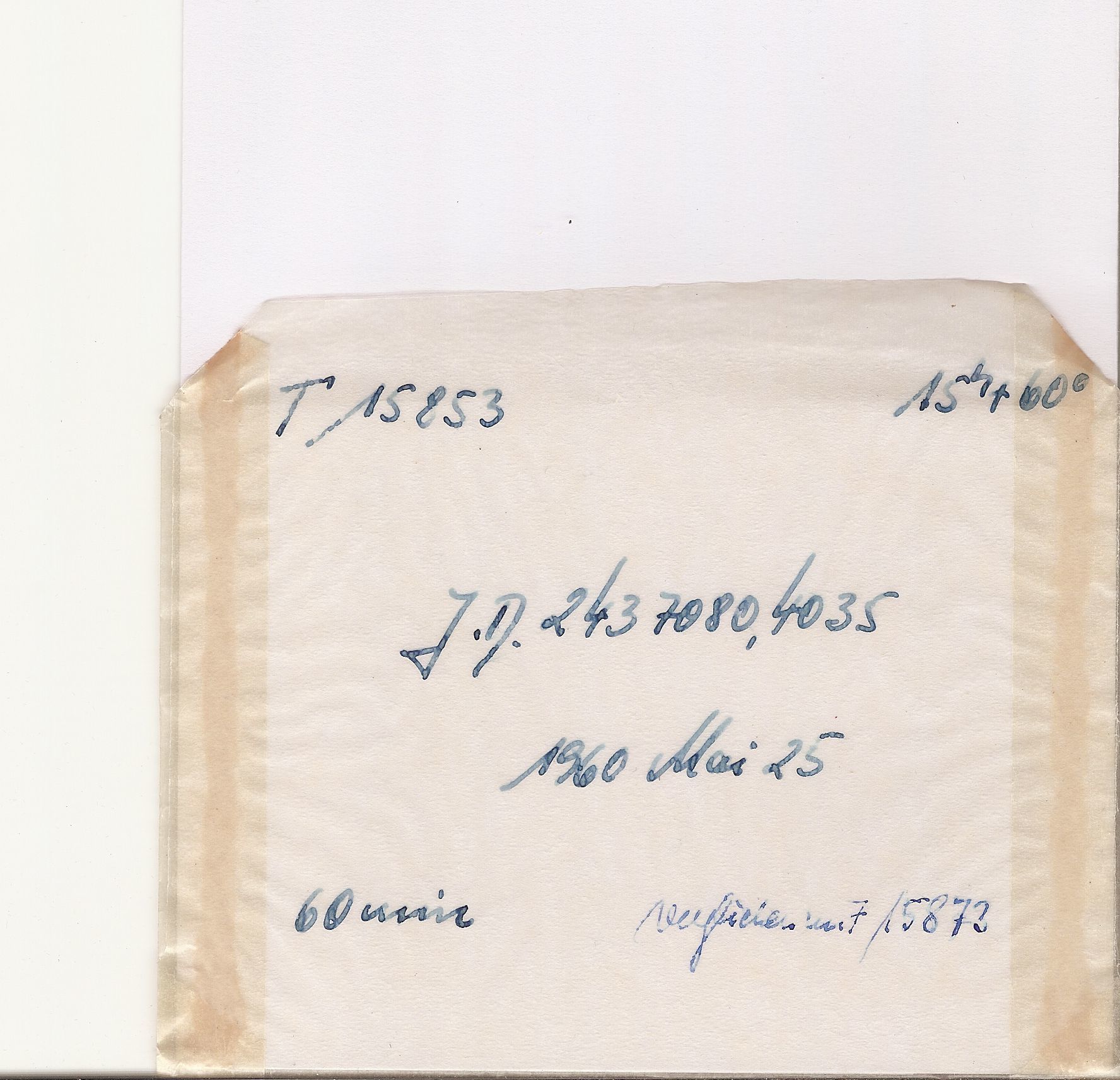Plate envelope