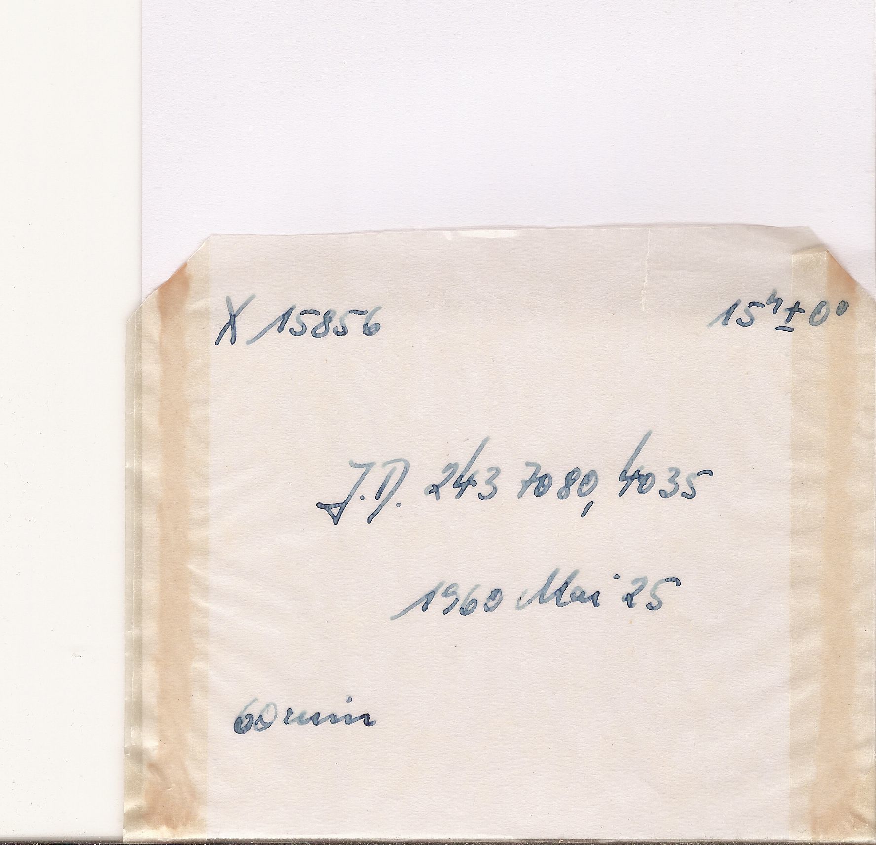 Plate envelope