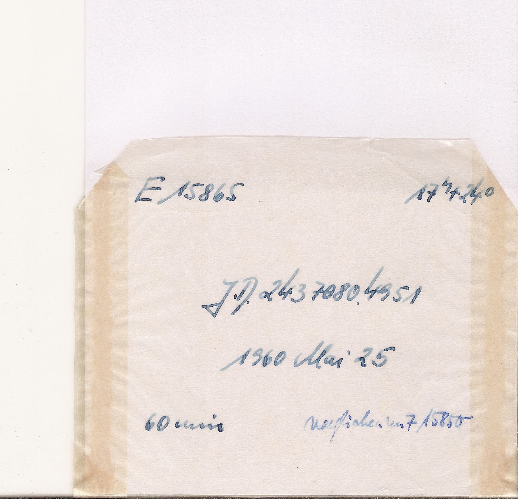 Plate envelope