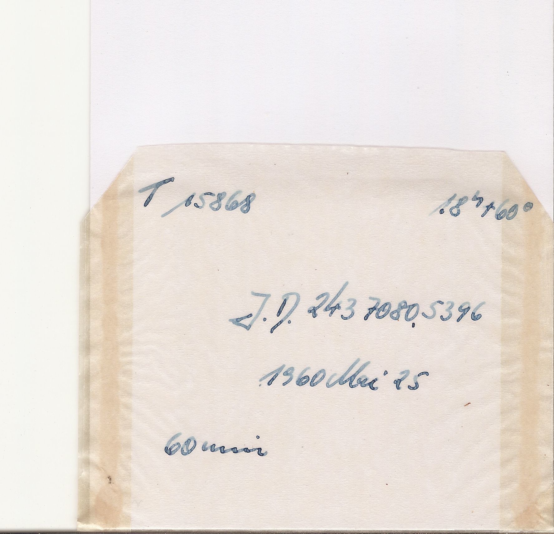 Plate envelope