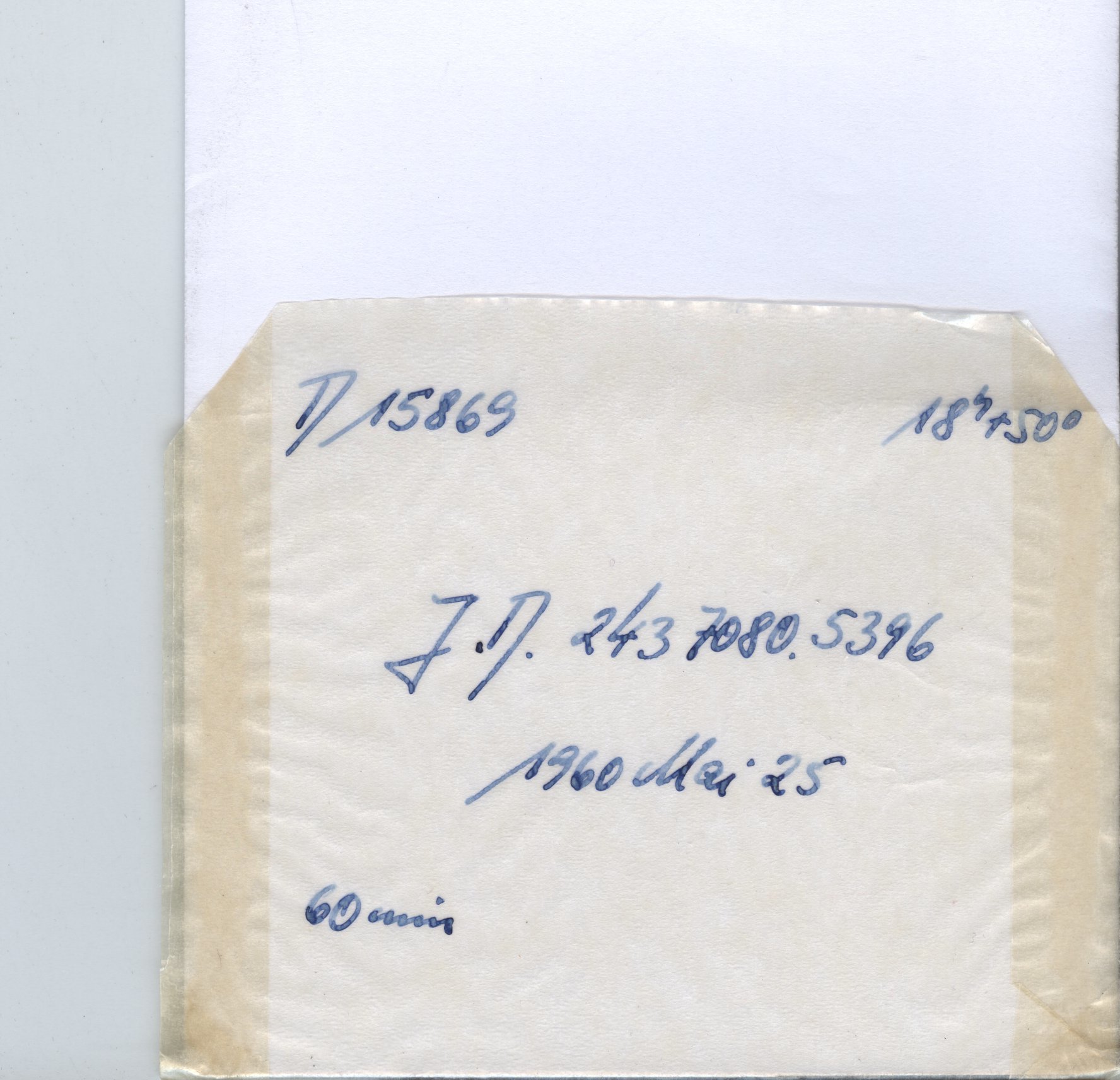 Plate envelope