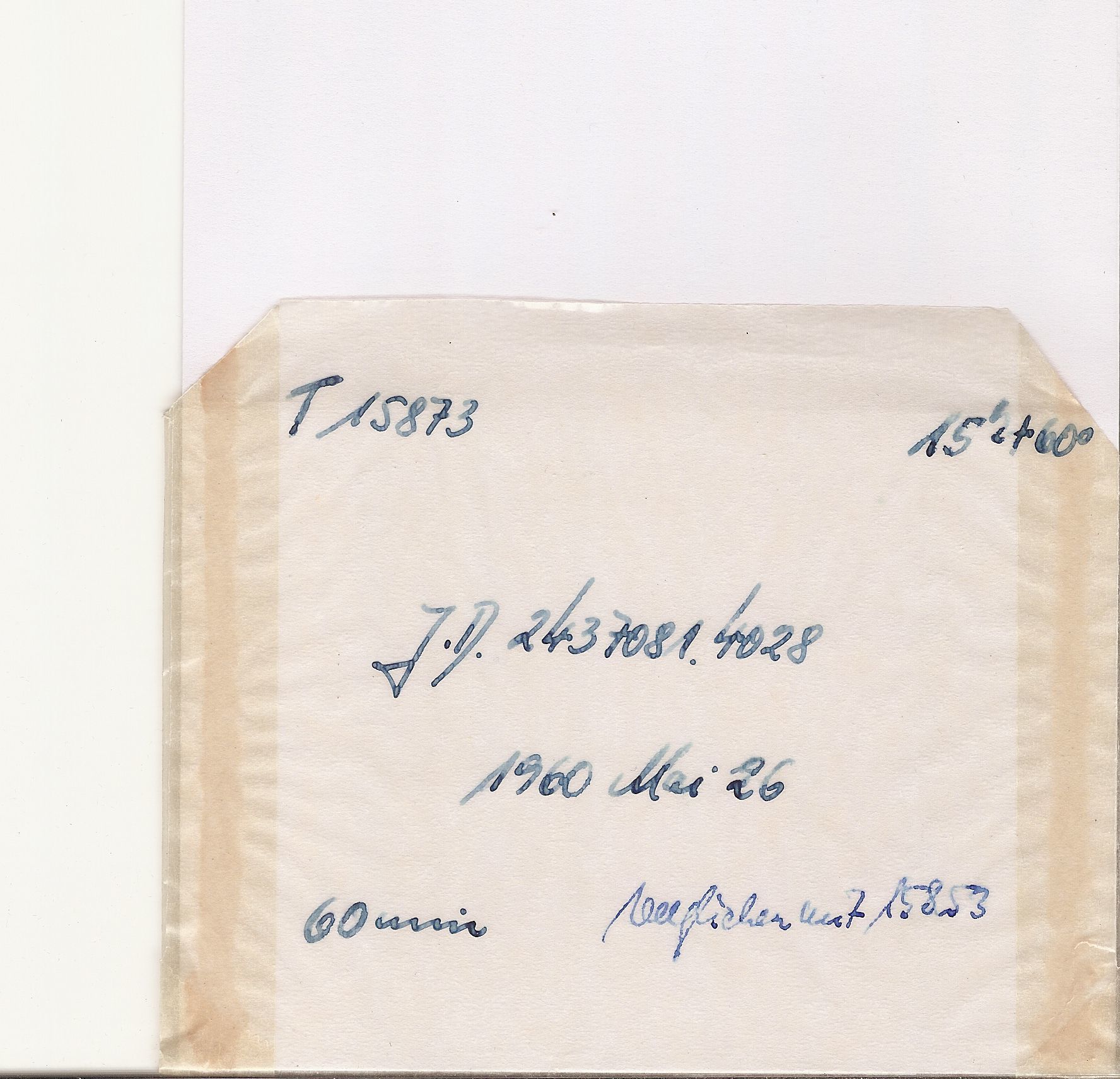 Plate envelope