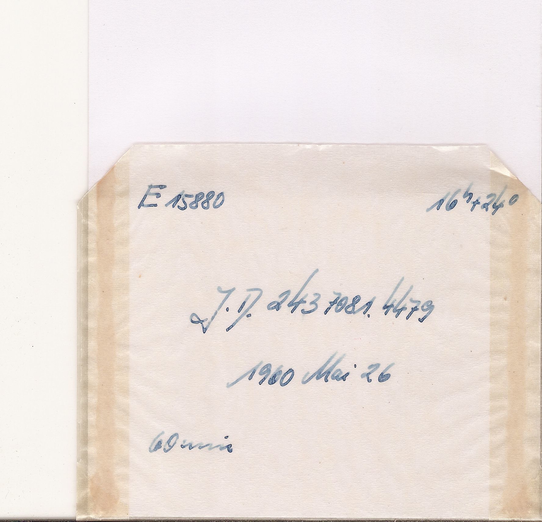 Plate envelope
