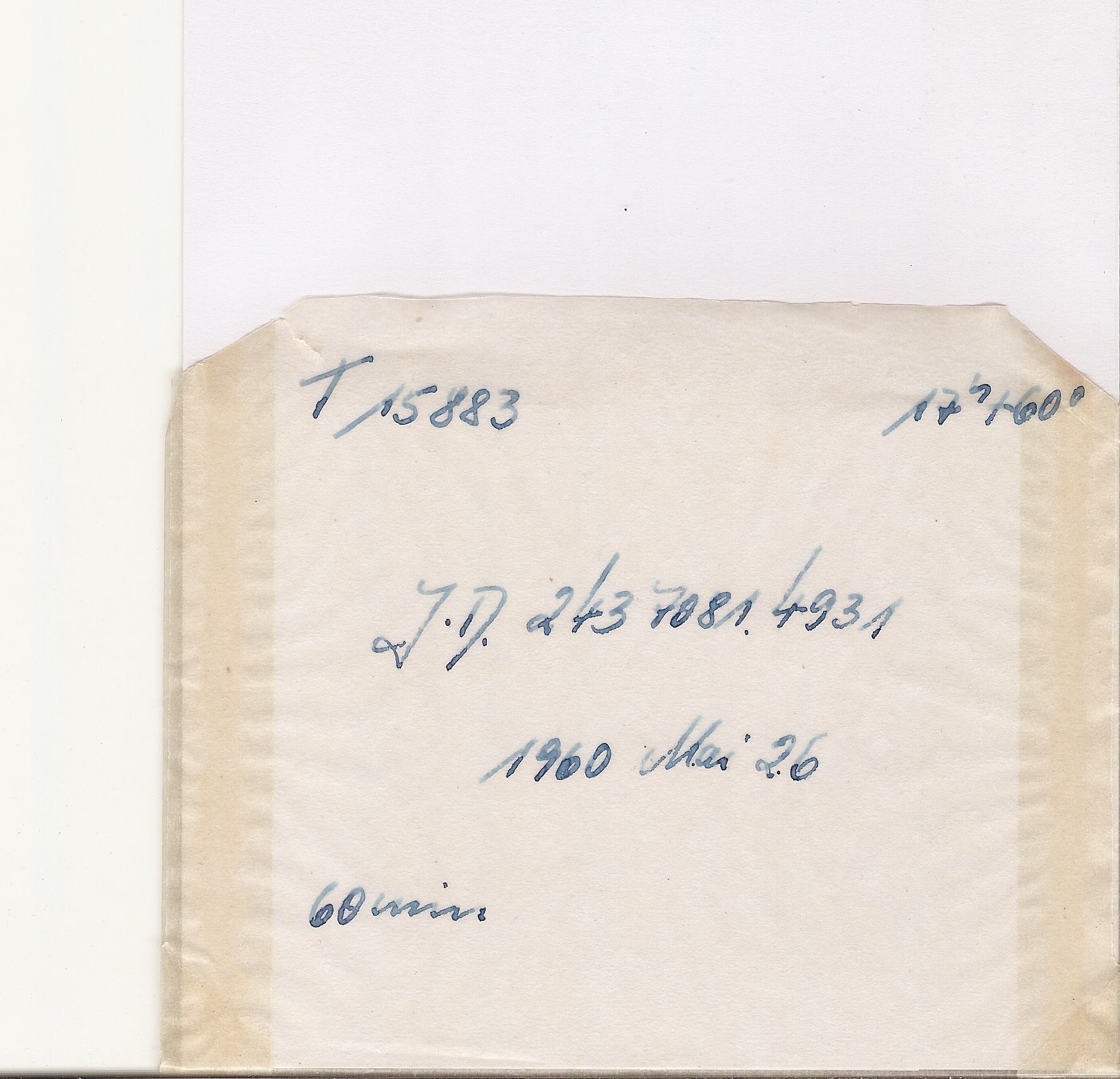Plate envelope