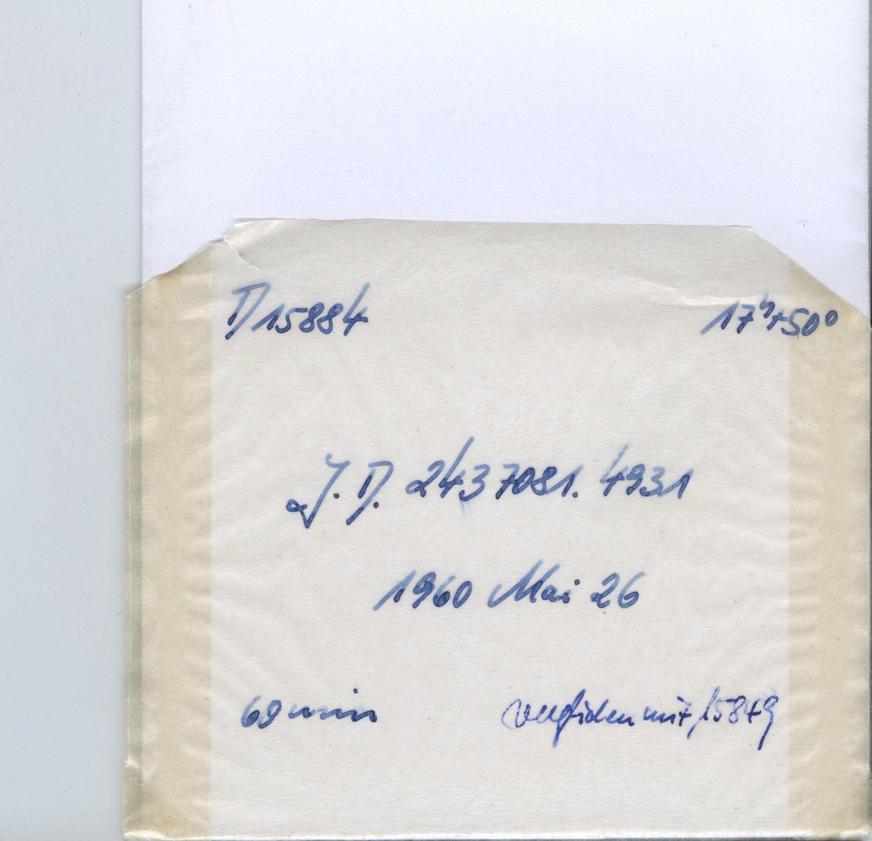 Plate envelope
