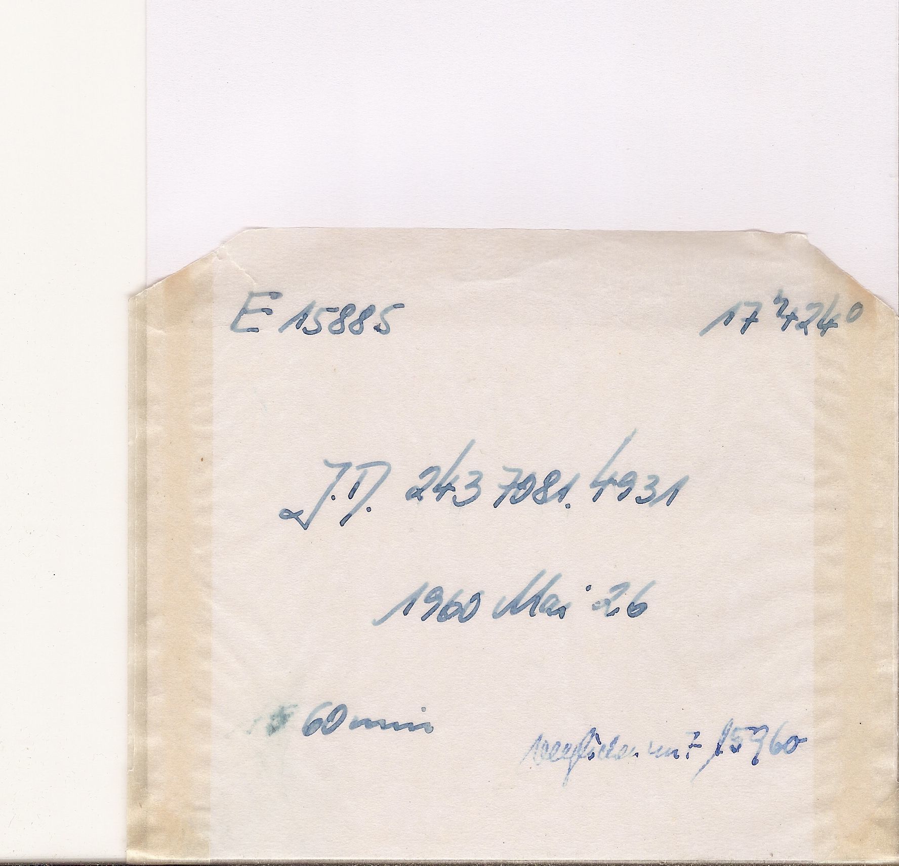 Plate envelope