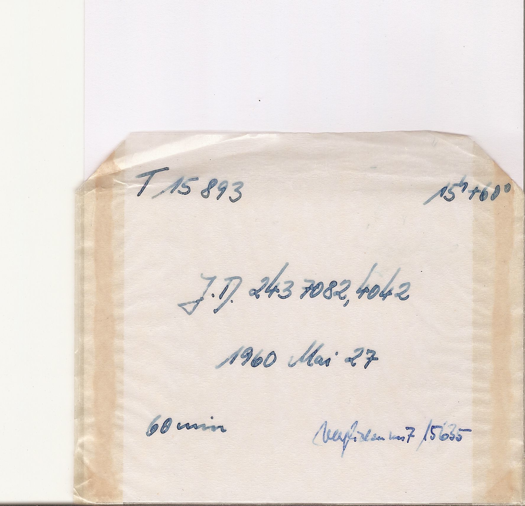Plate envelope