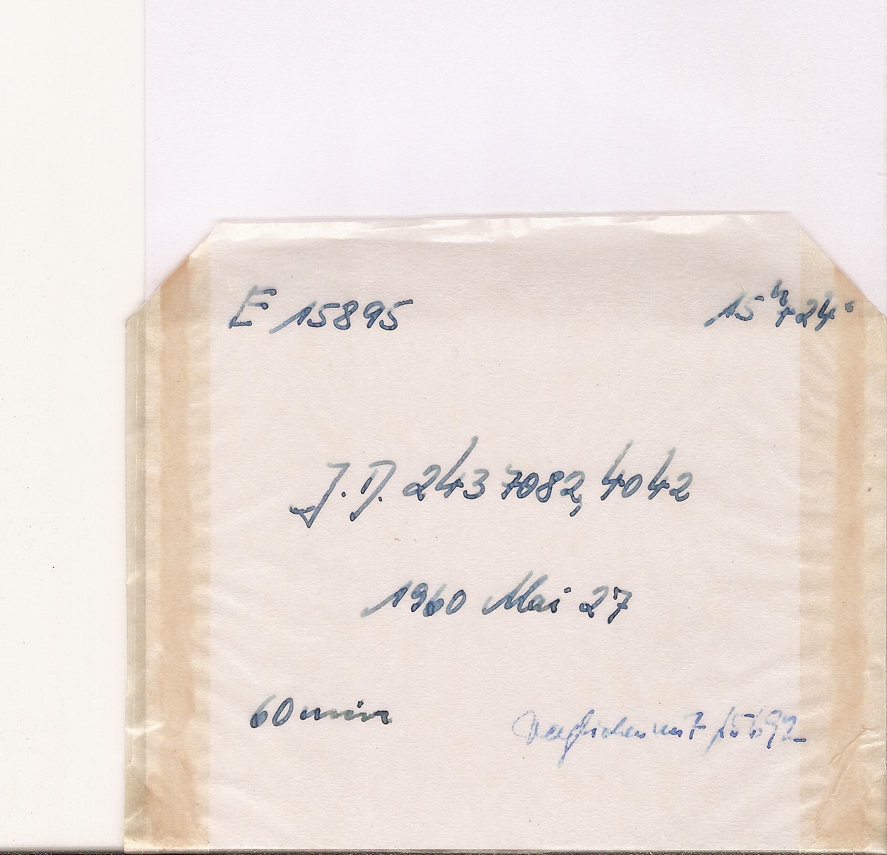 Plate envelope