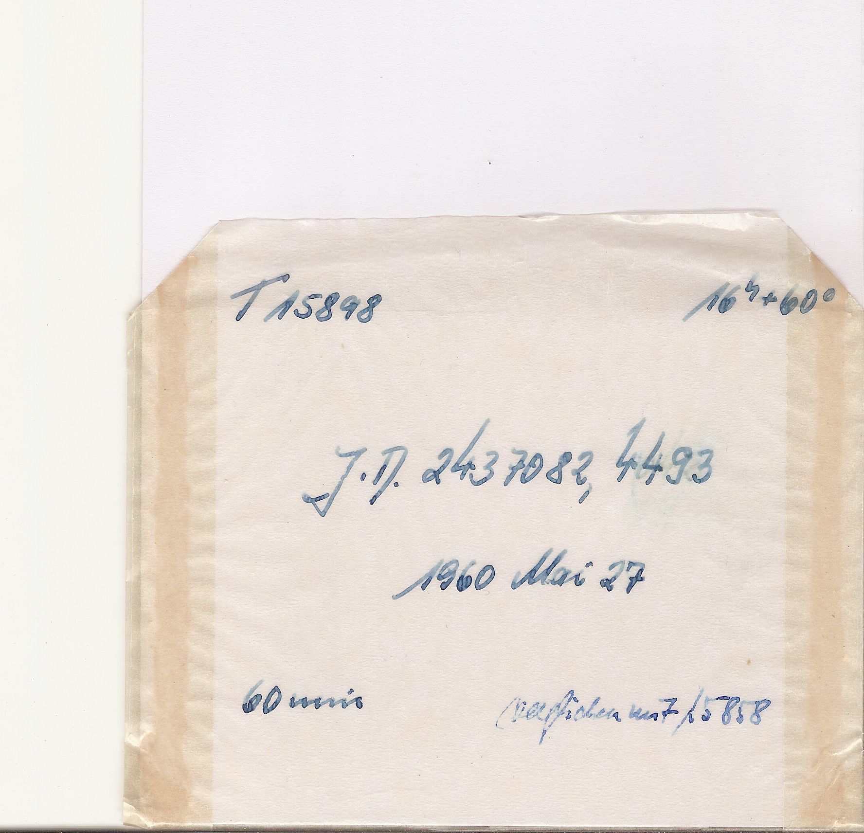 Plate envelope