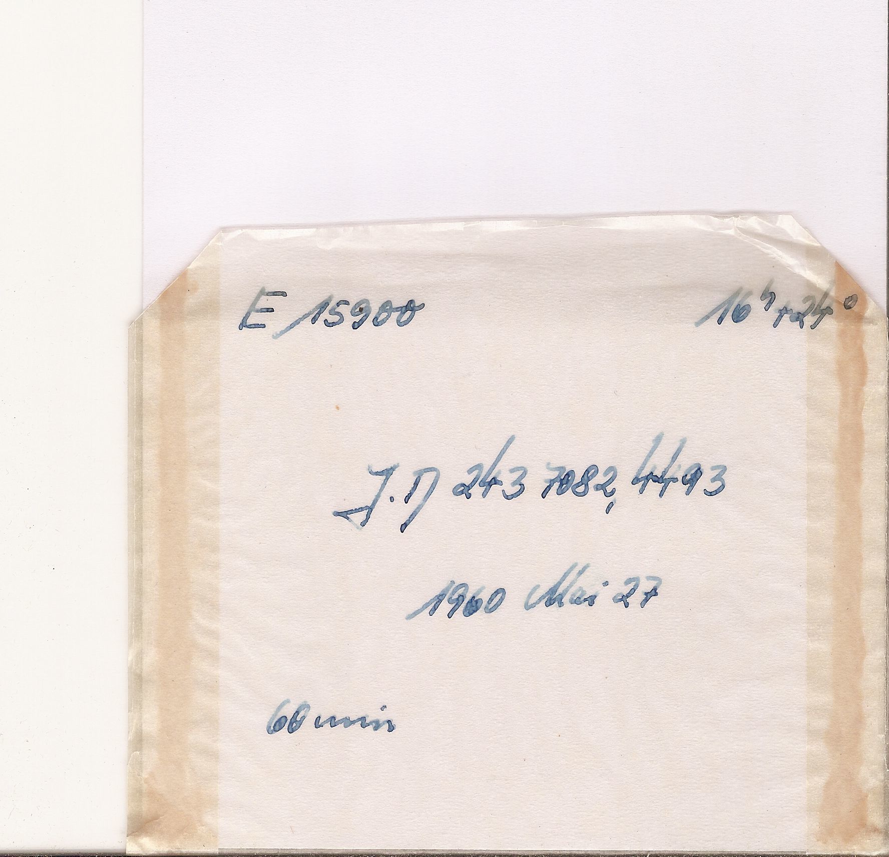 Plate envelope