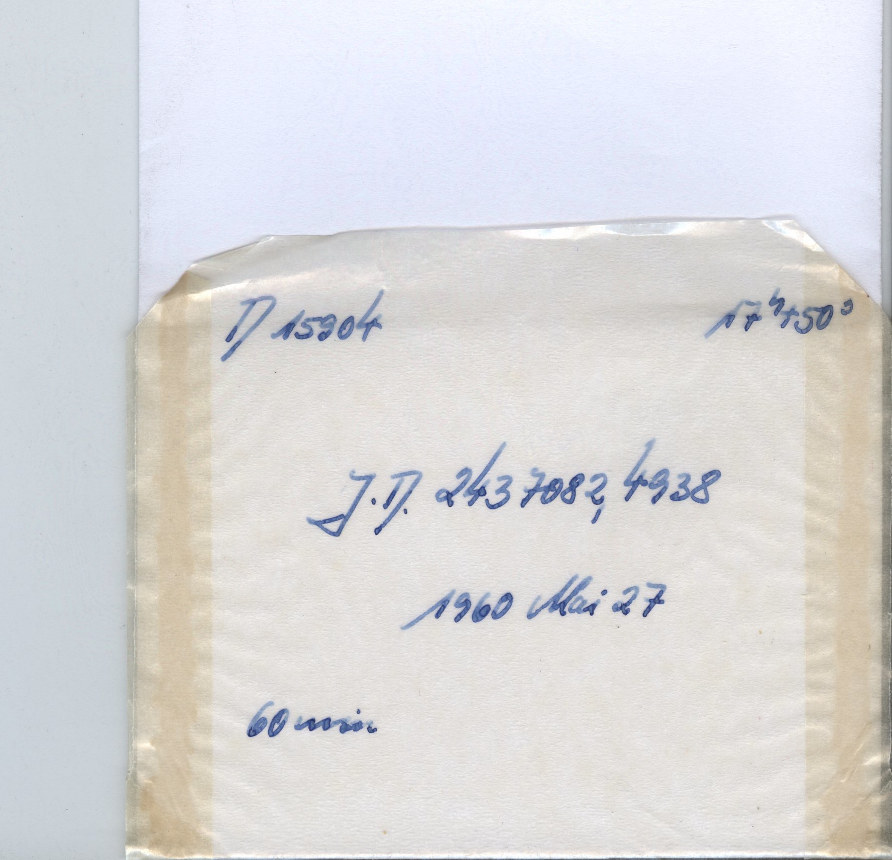 Plate envelope