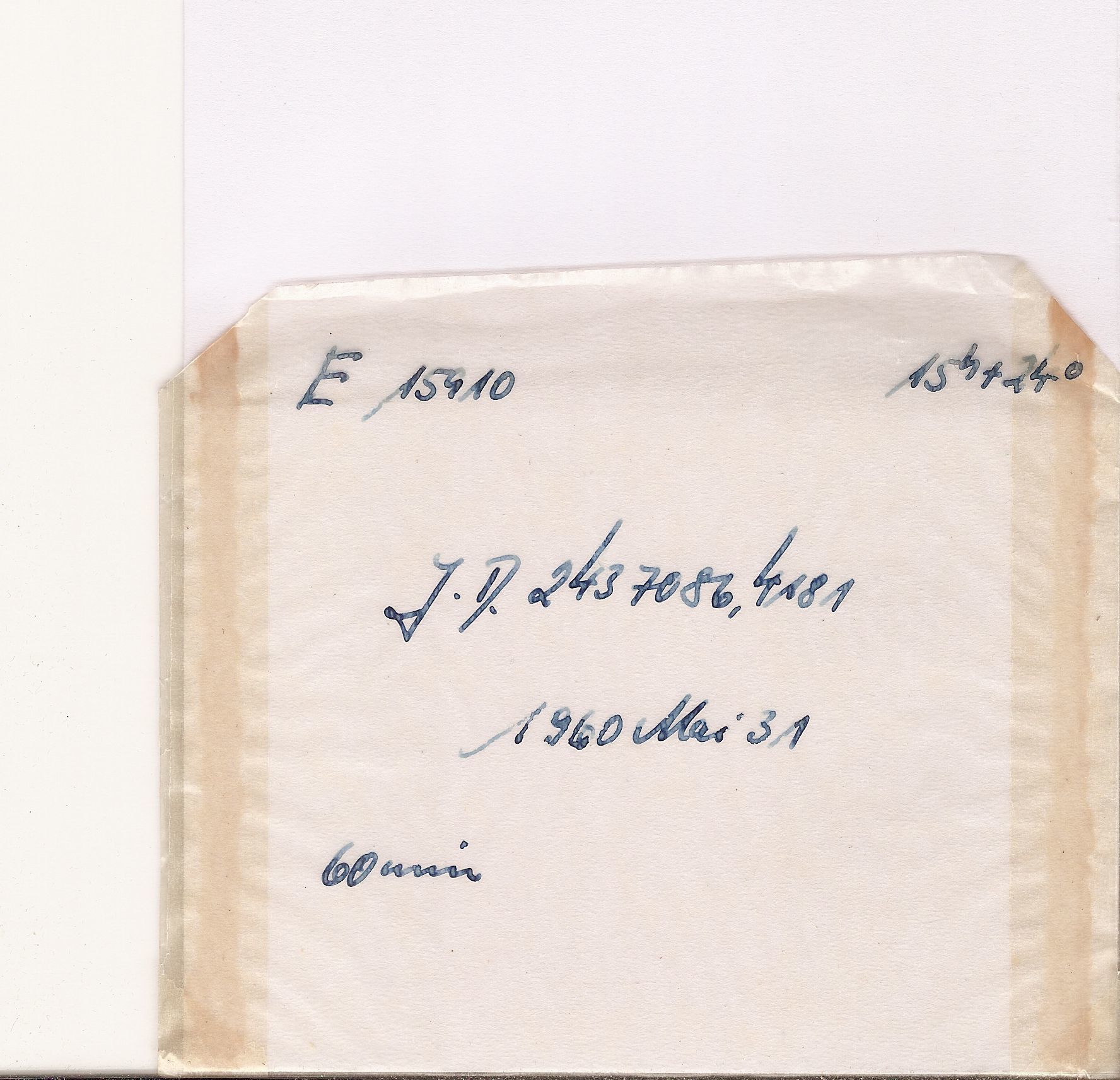 Plate envelope