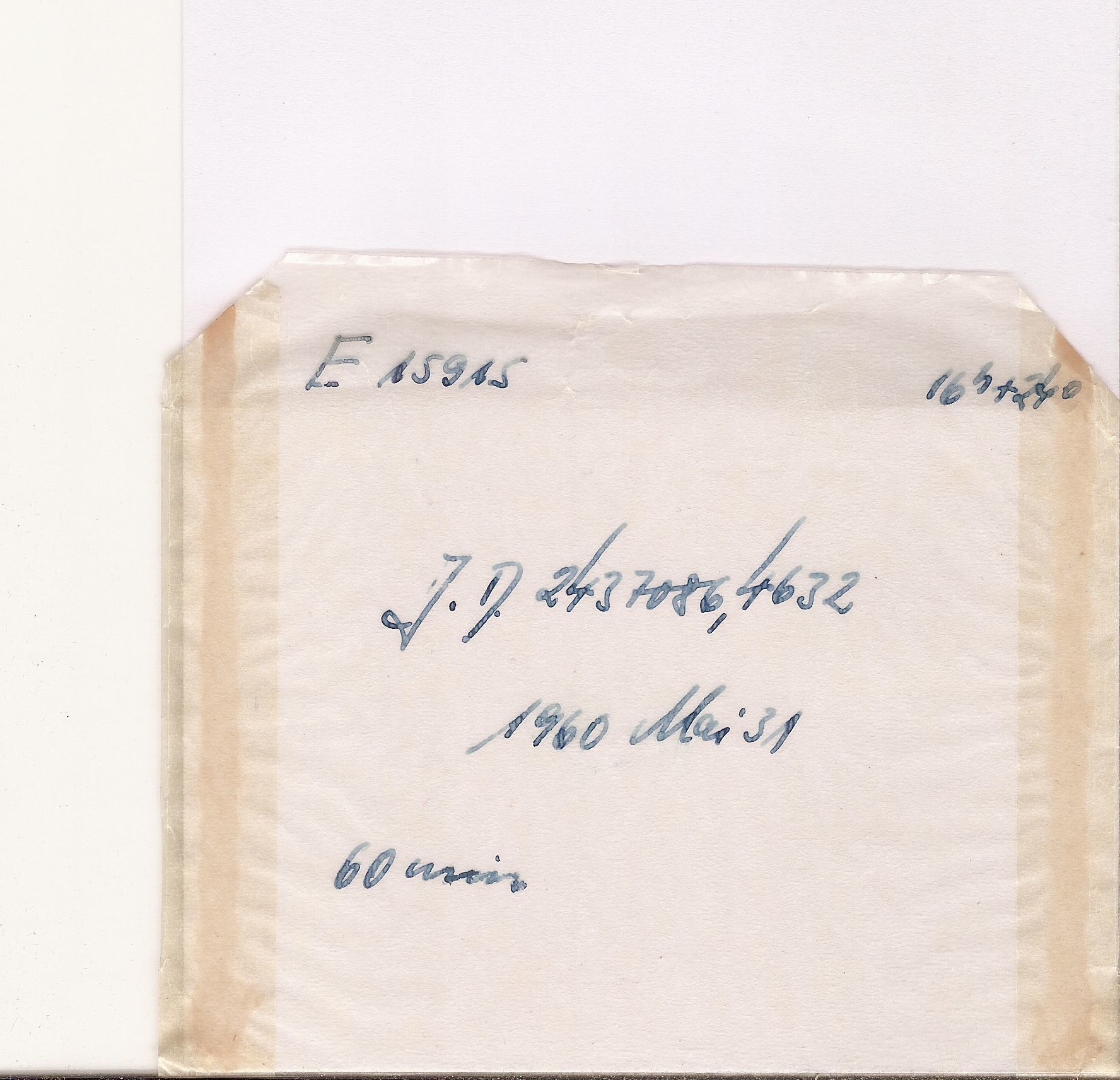 Plate envelope
