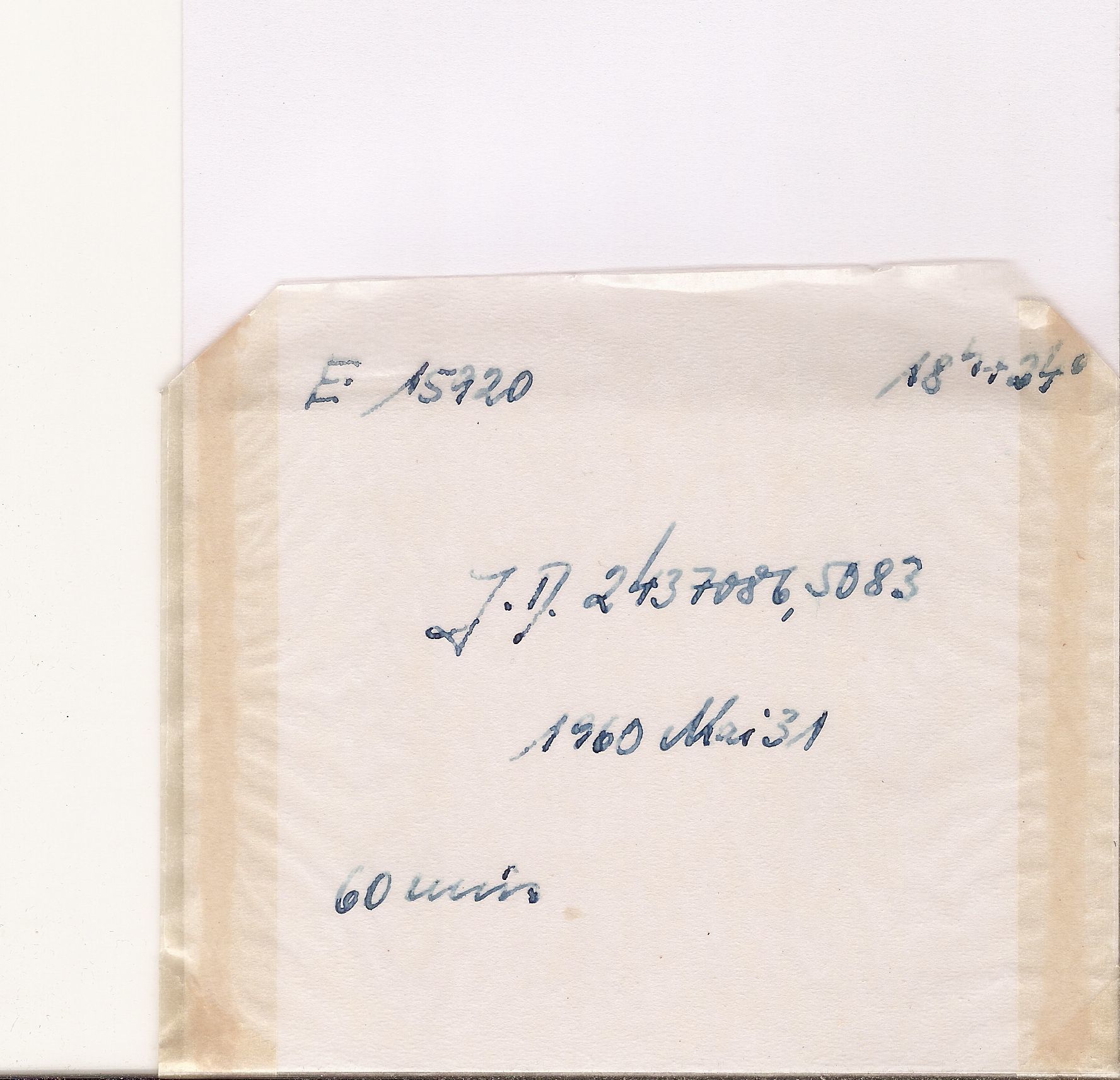 Plate envelope