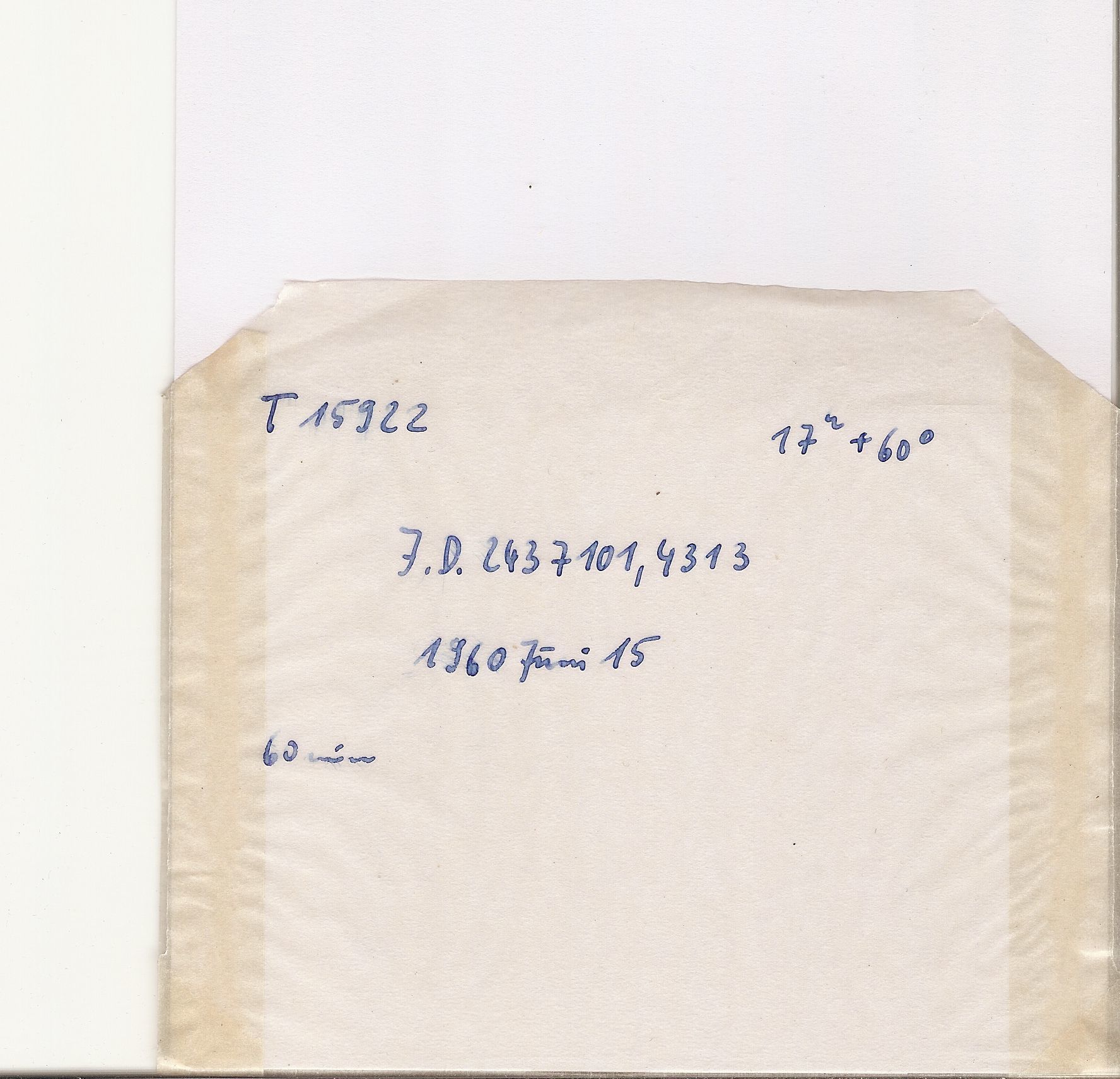 Plate envelope