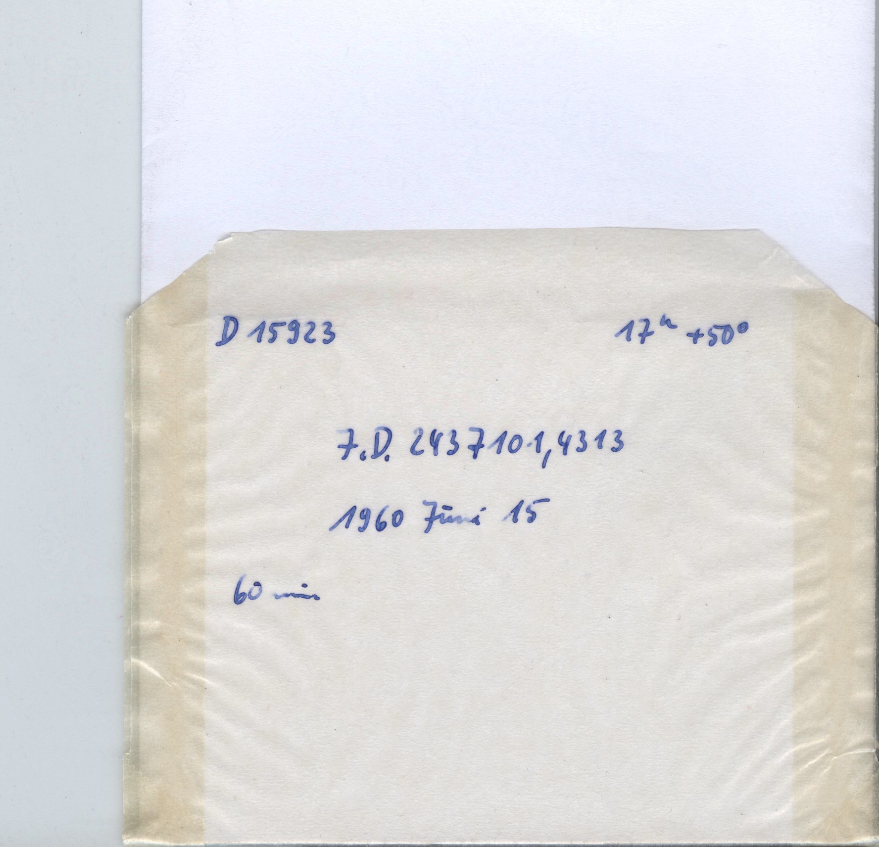 Plate envelope