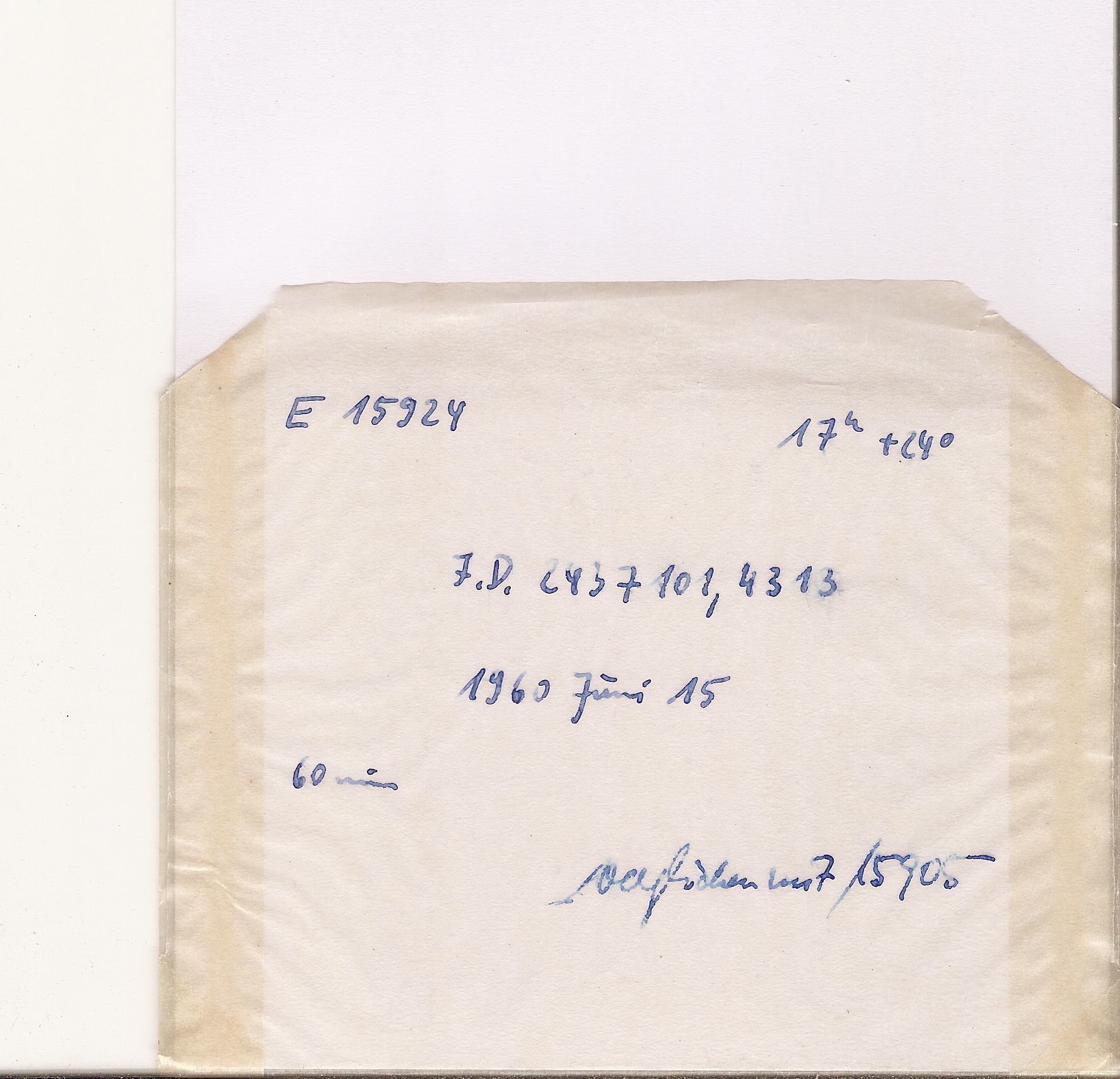 Plate envelope