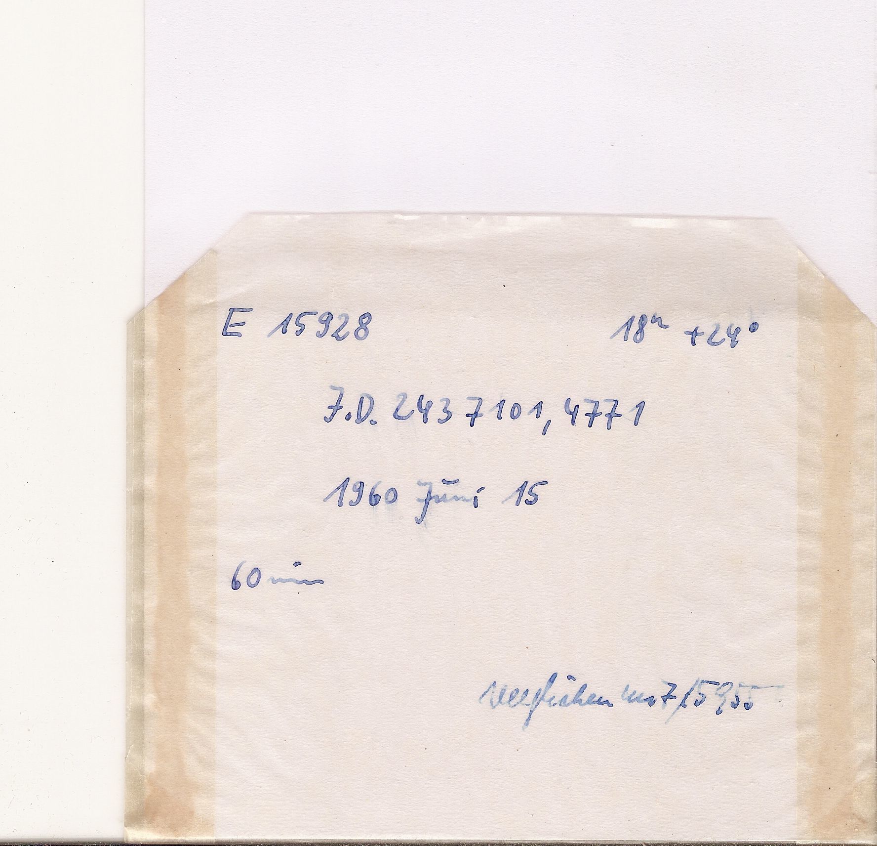 Plate envelope