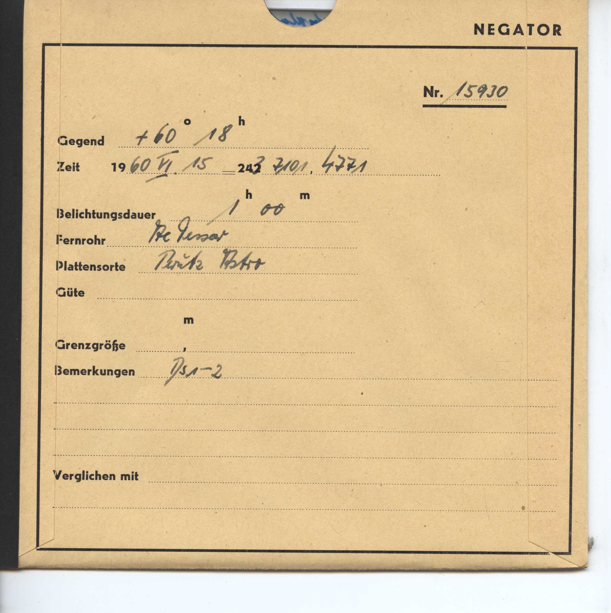 Plate envelope