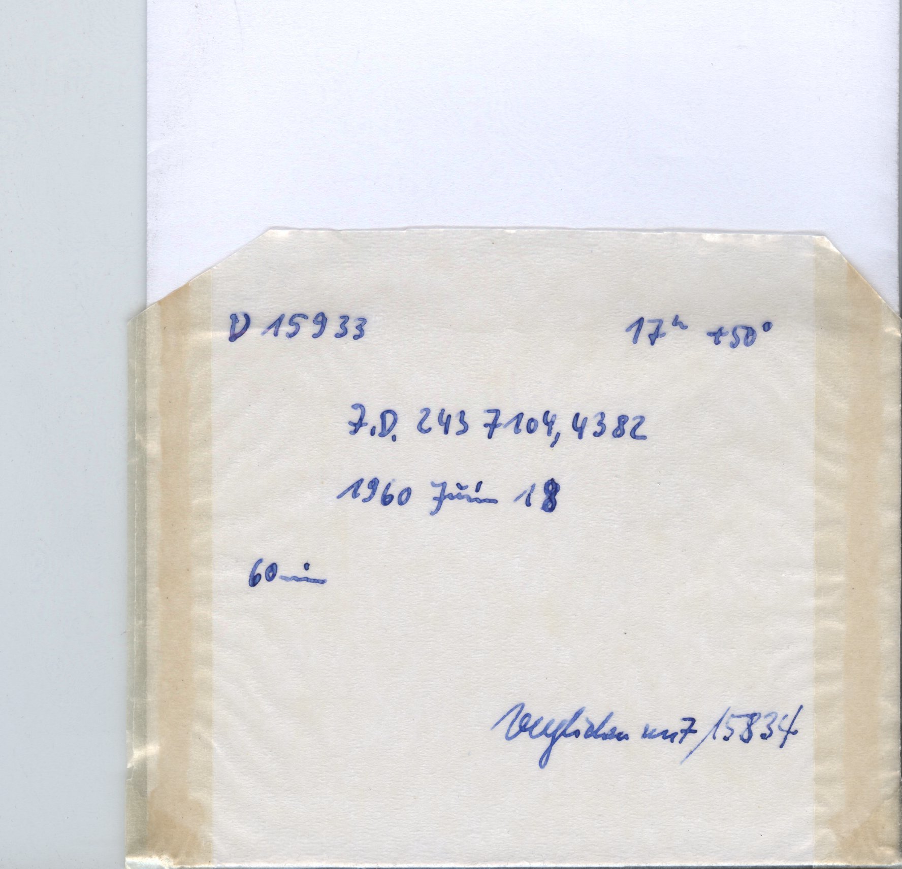 Plate envelope