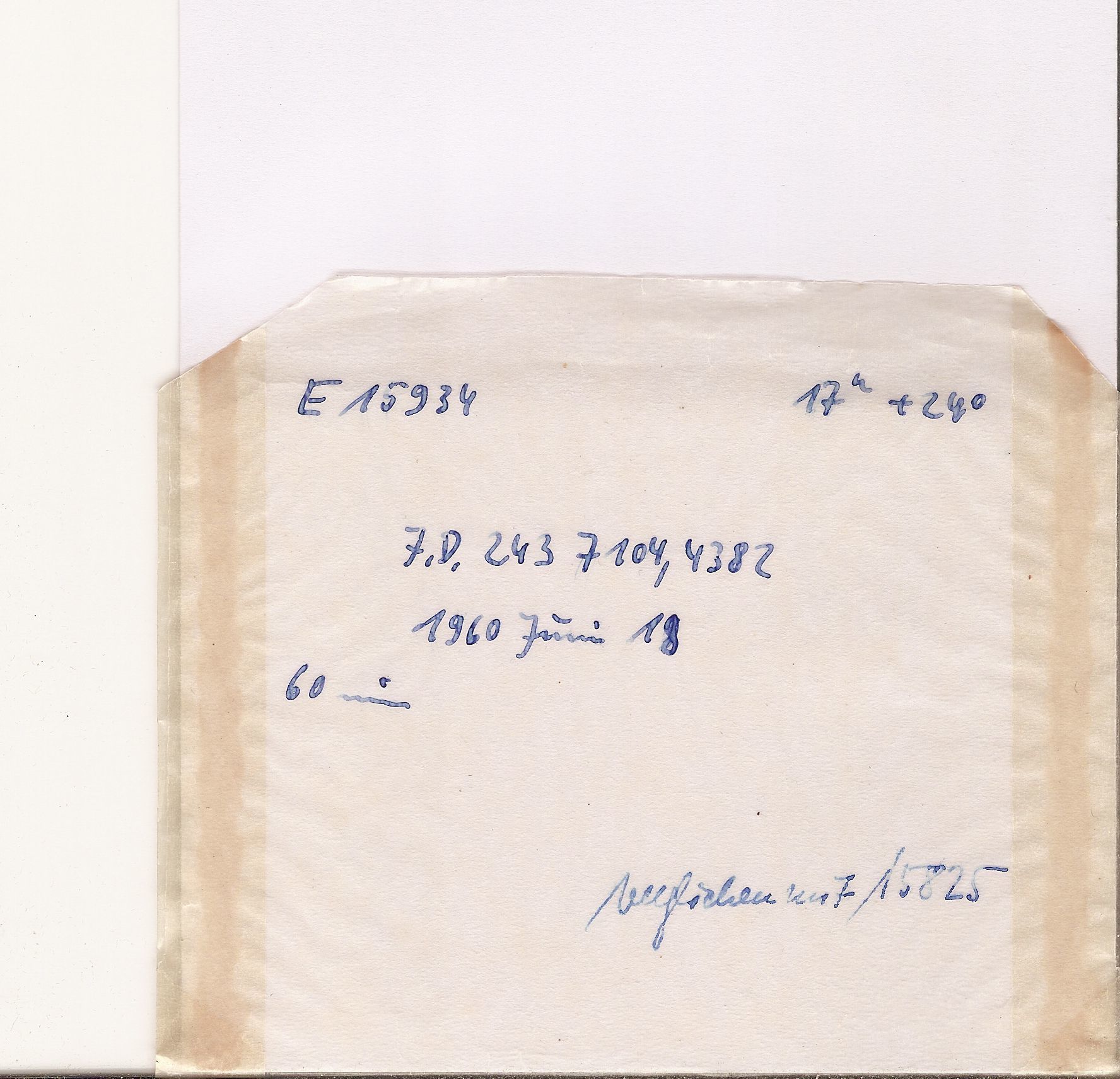 Plate envelope
