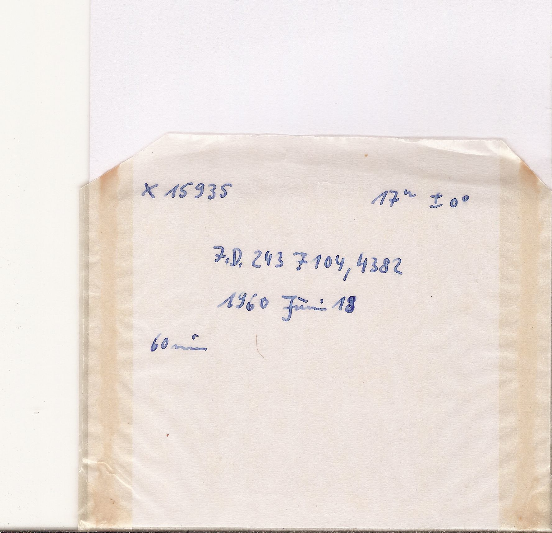 Plate envelope