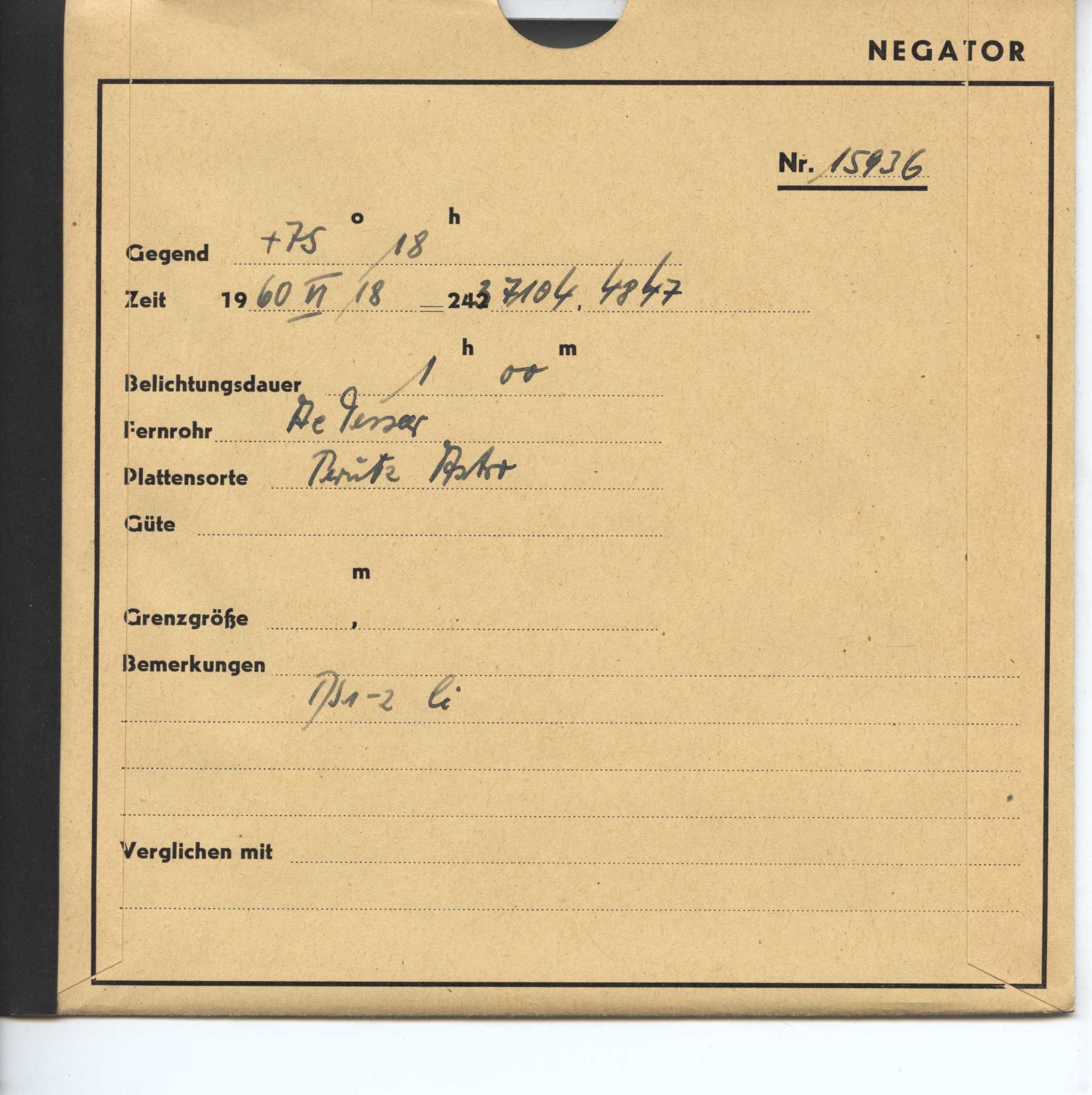 Plate envelope