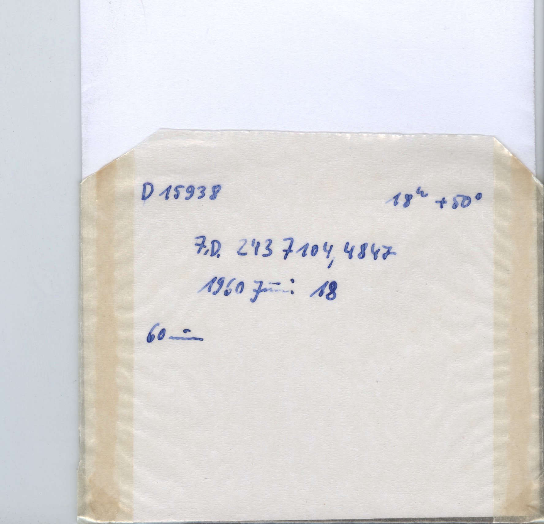 Plate envelope