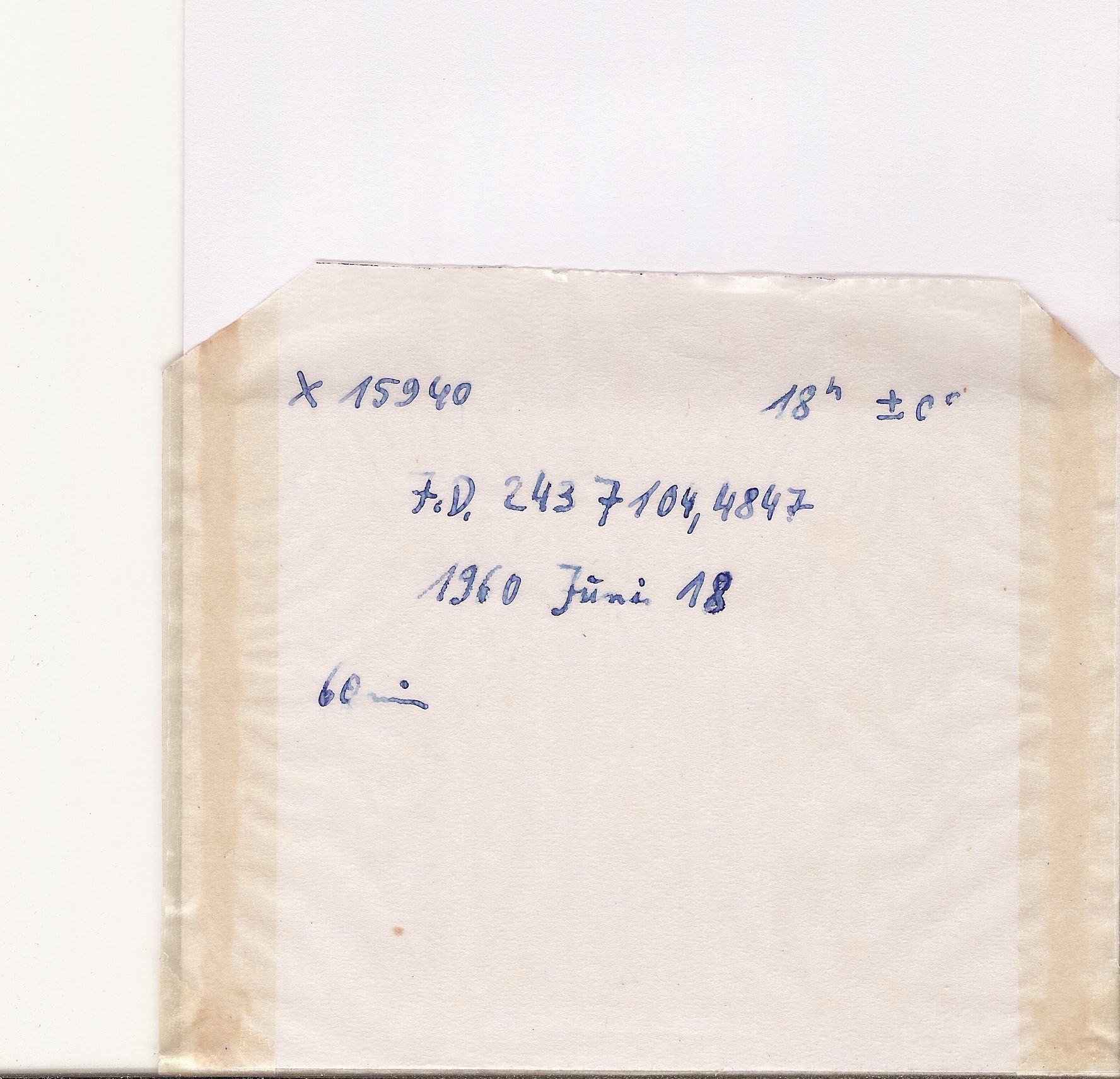 Plate envelope