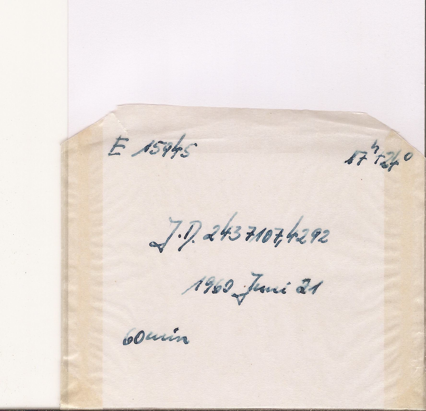 Plate envelope