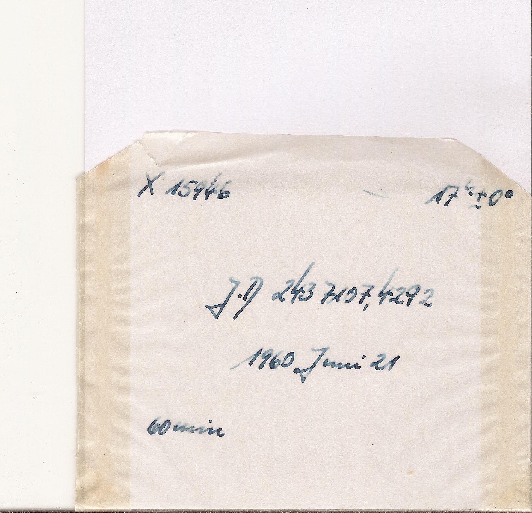 Plate envelope