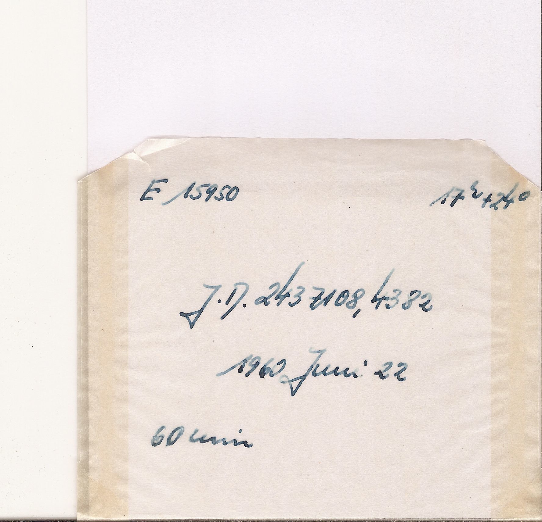 Plate envelope
