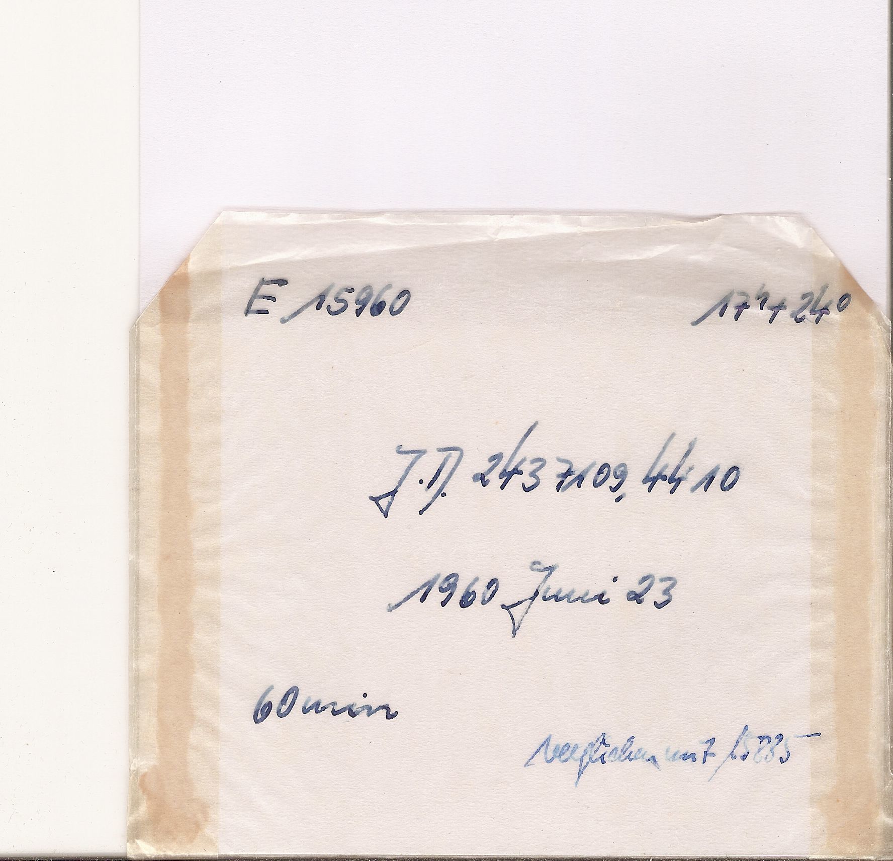 Plate envelope