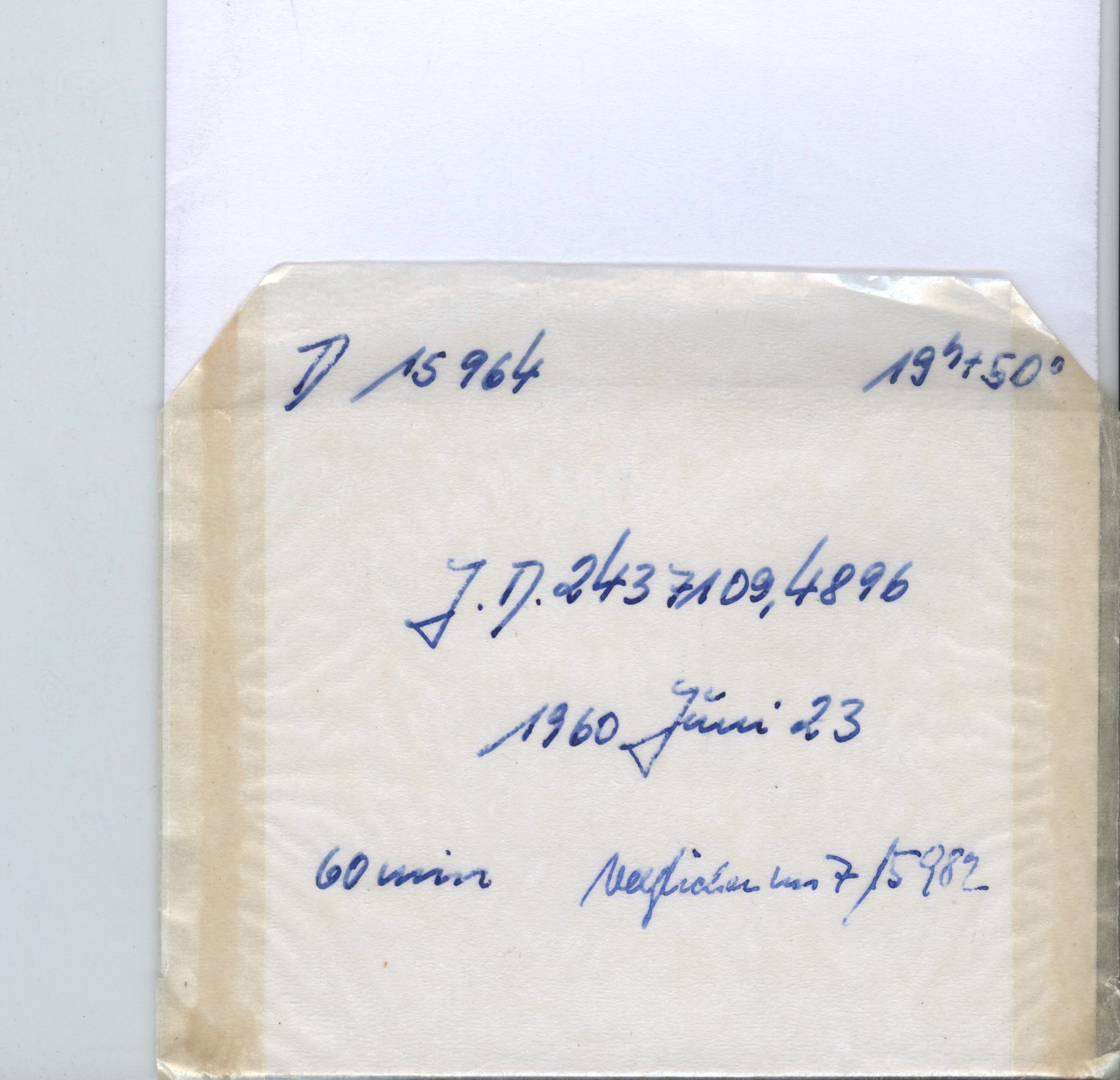Plate envelope