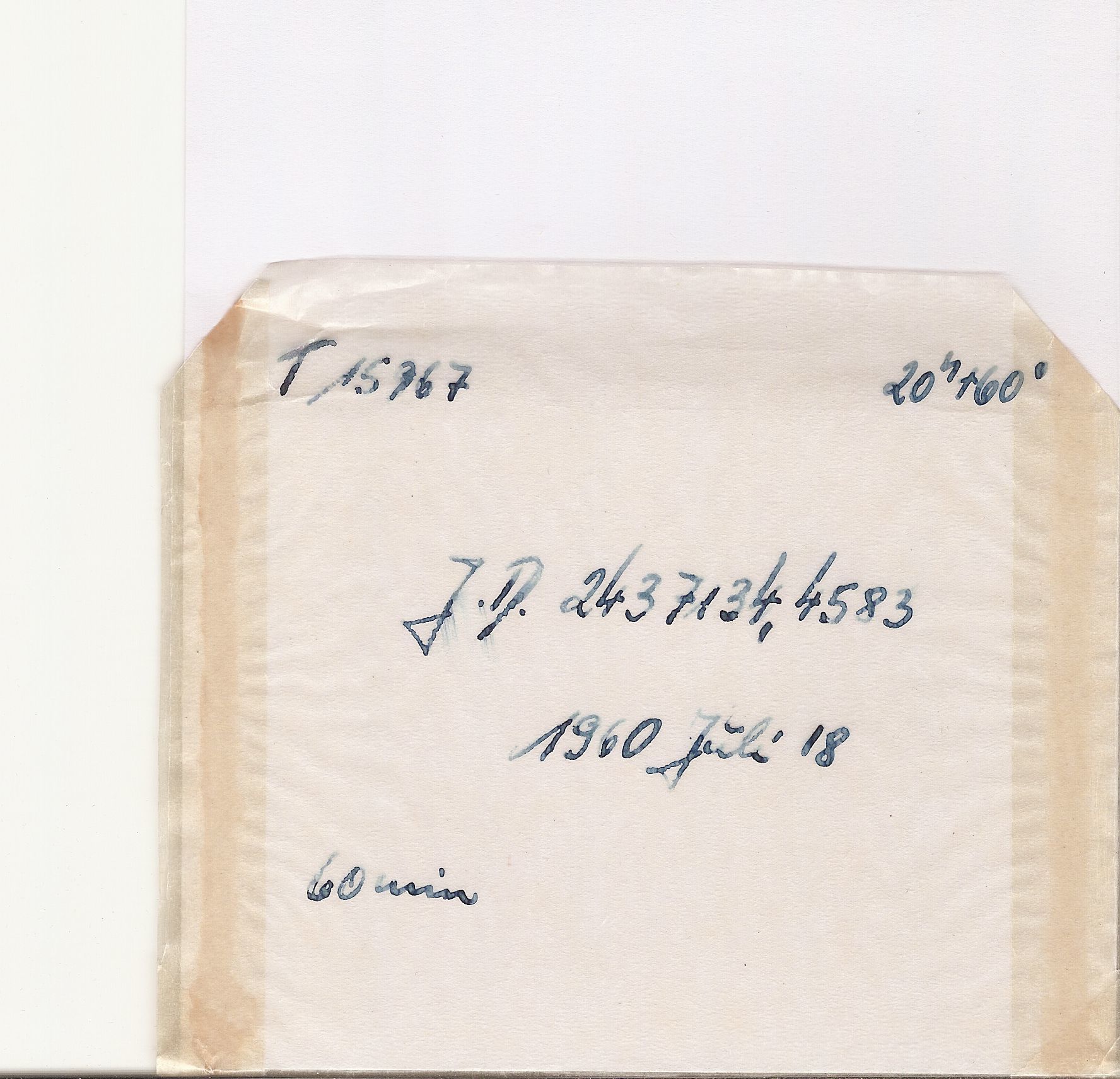 Plate envelope