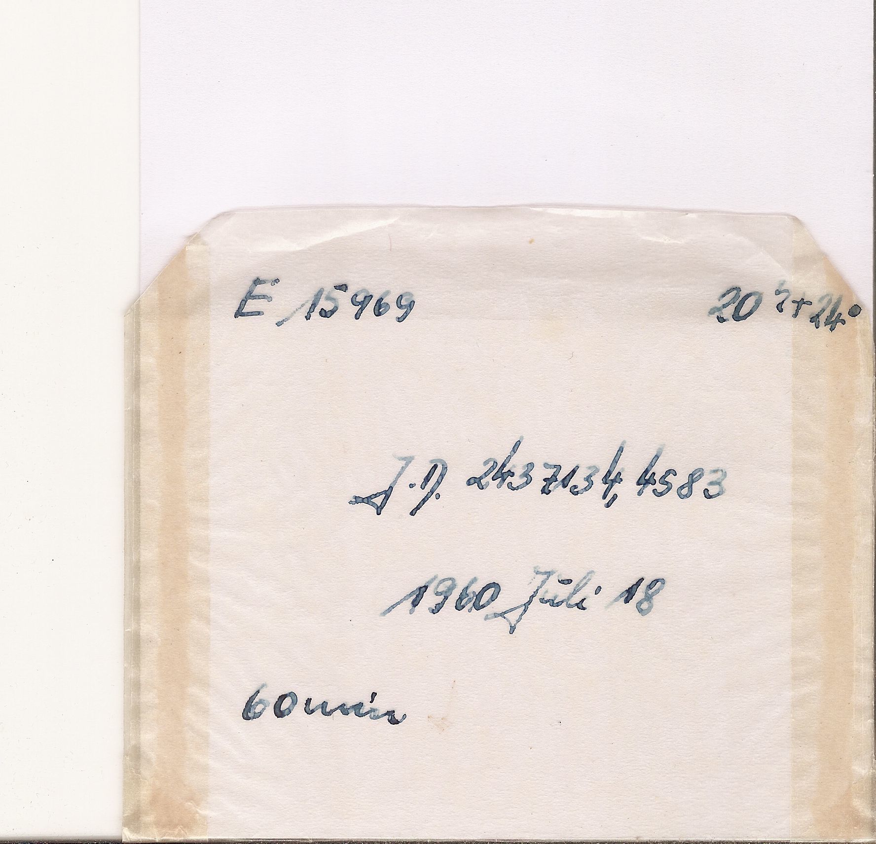 Plate envelope