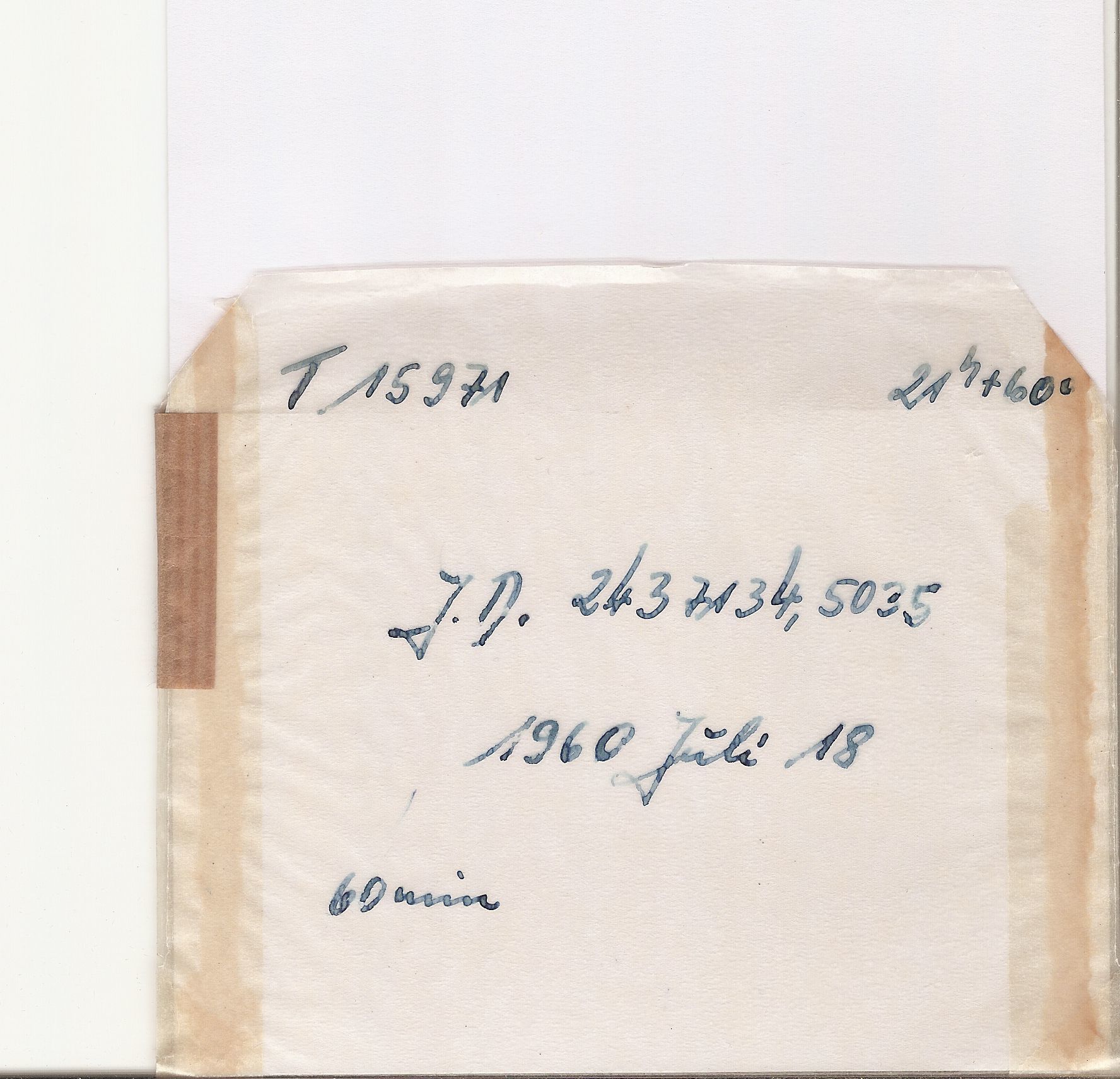 Plate envelope