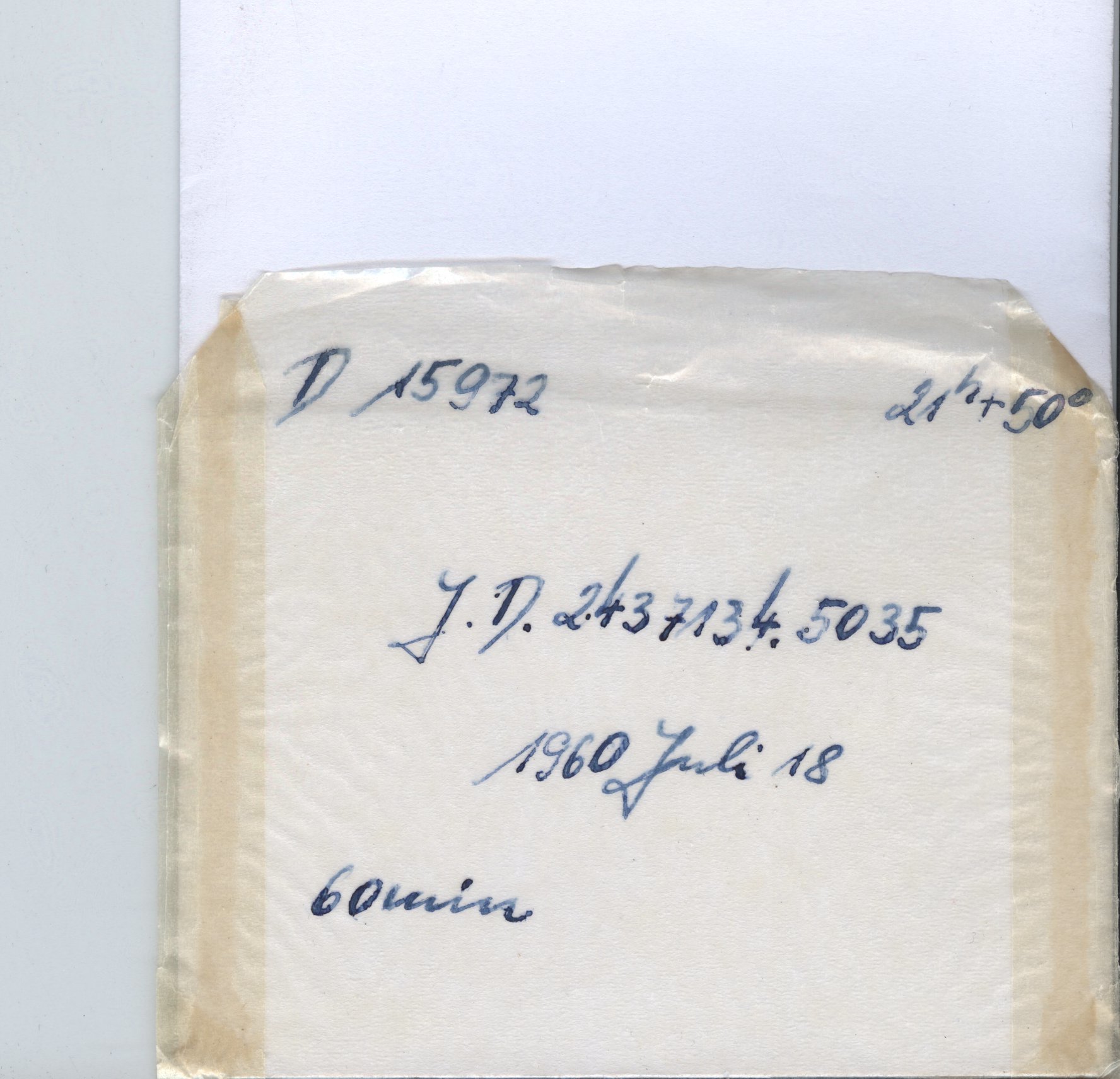 Plate envelope