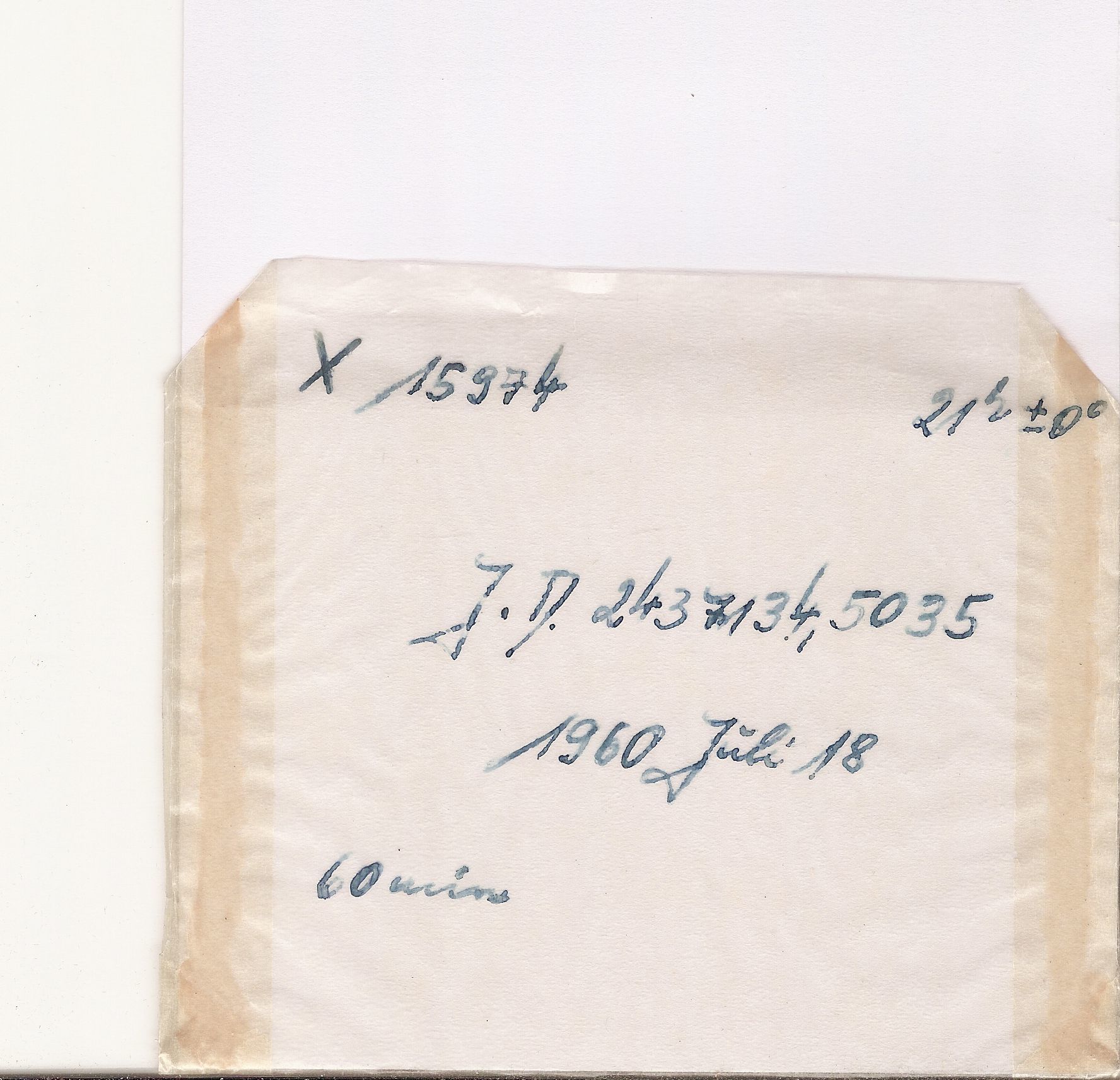 Plate envelope