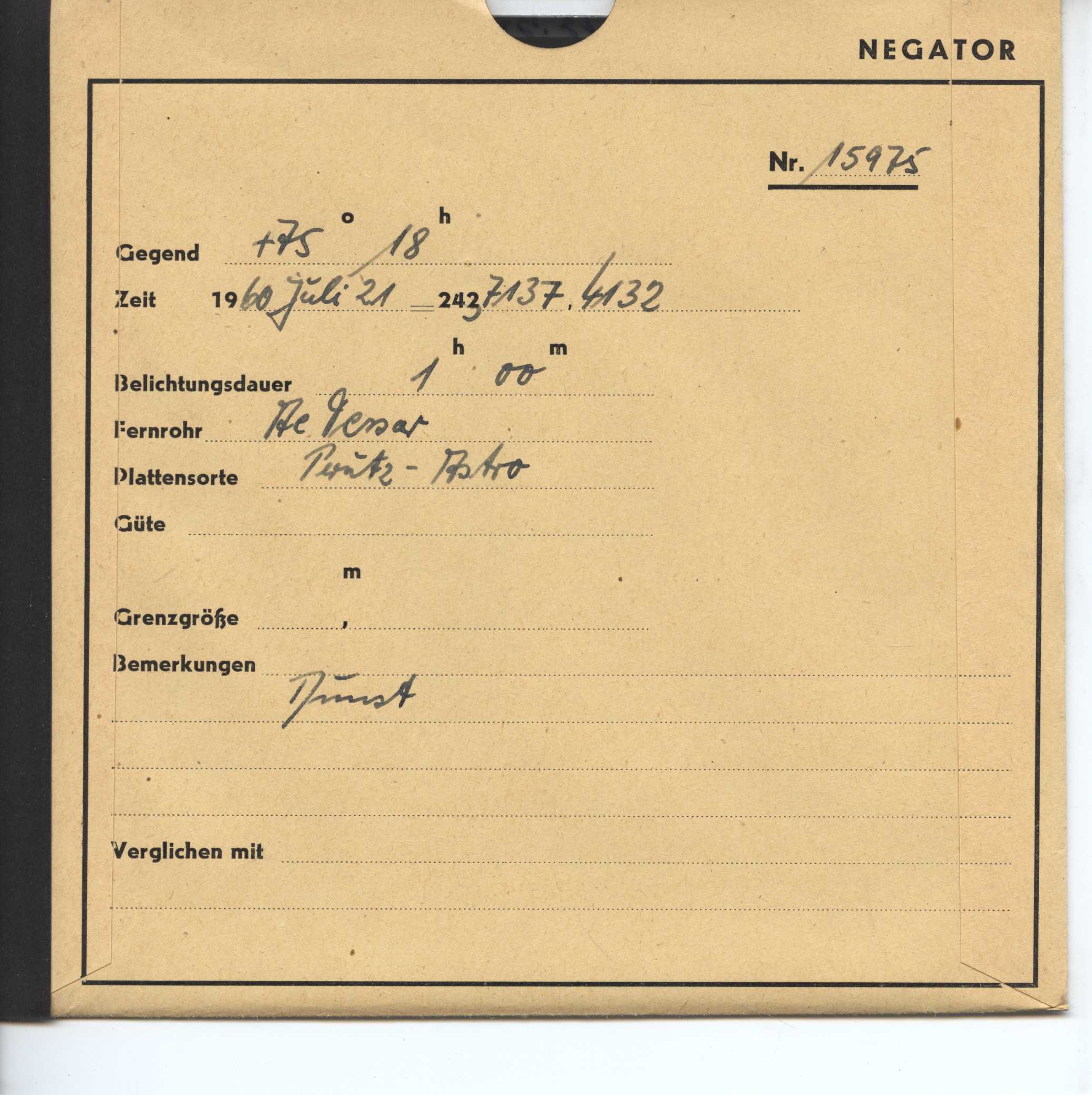 Plate envelope